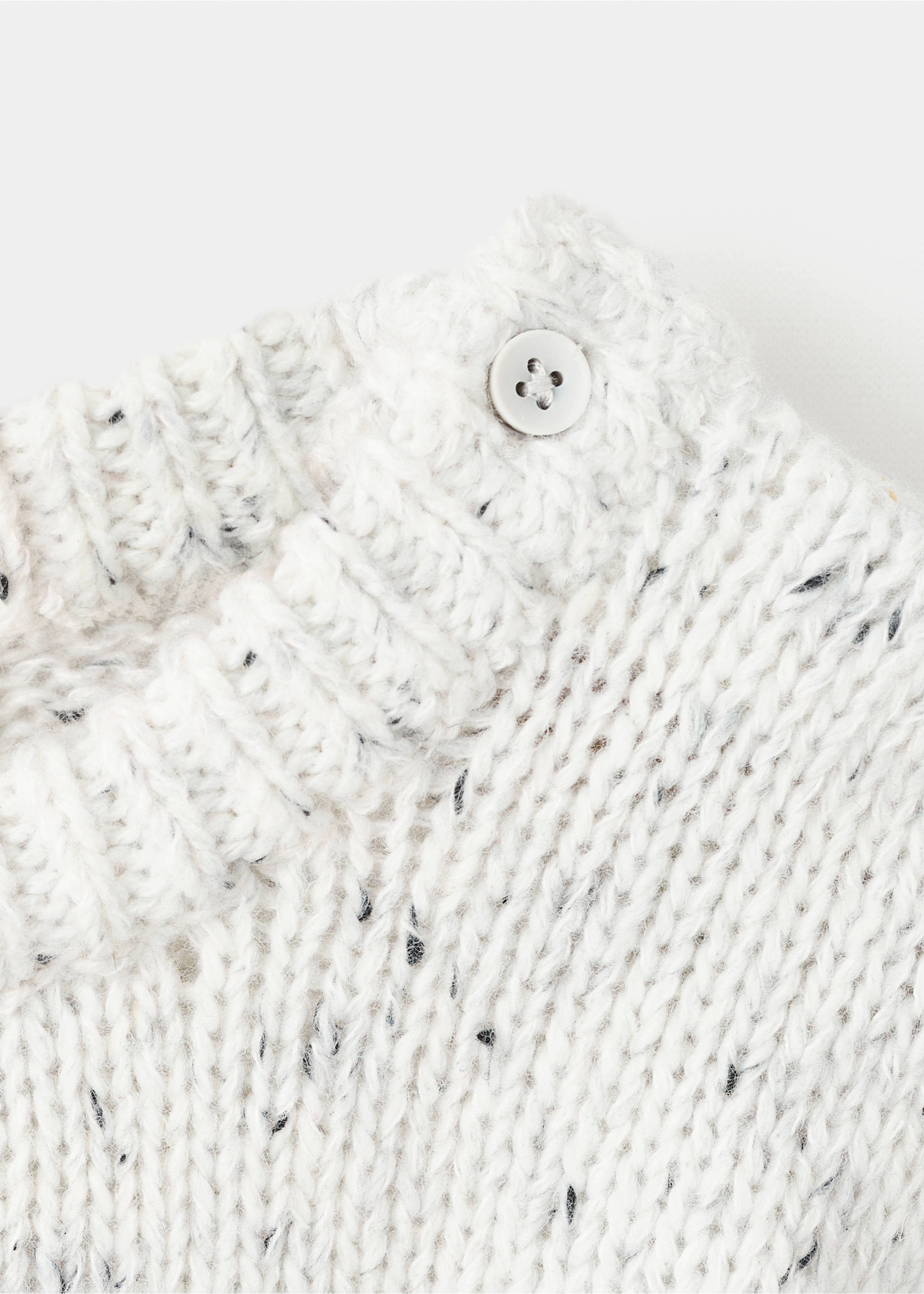 Jersey jaspeado botones - Detalle del artículo 8, Blanco. Ref: 17027790-00.