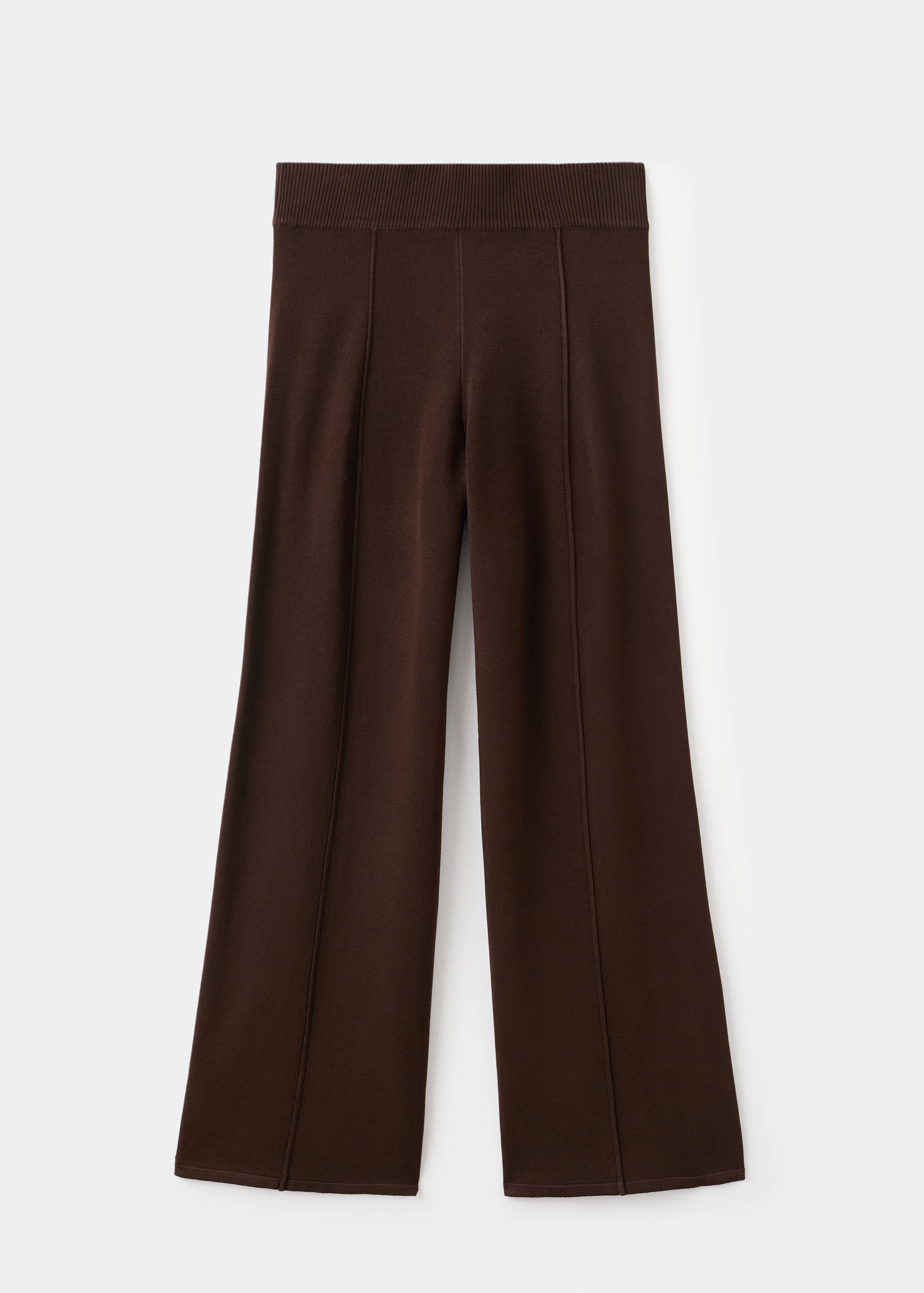 Knitted trousers with stitching detail - Article without model