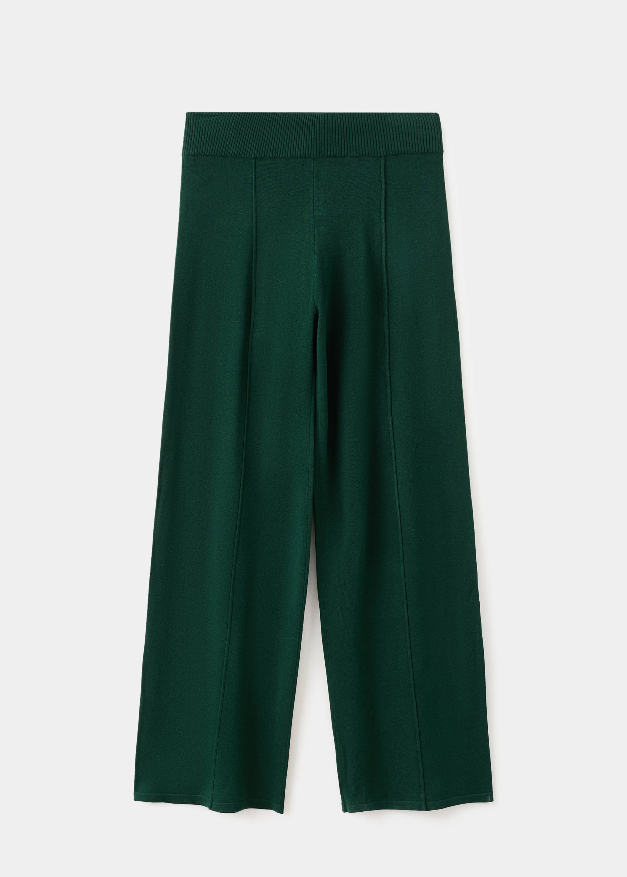 Knitted trousers with stitching detail - Article without model