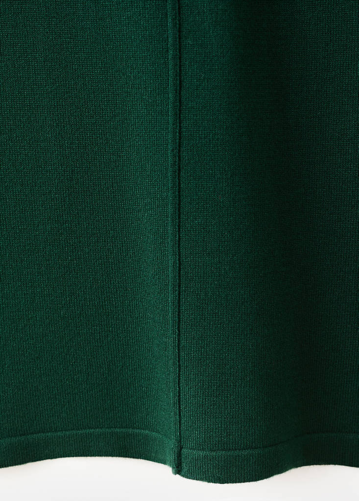 Knitted trousers with stitching detail — Dark Green