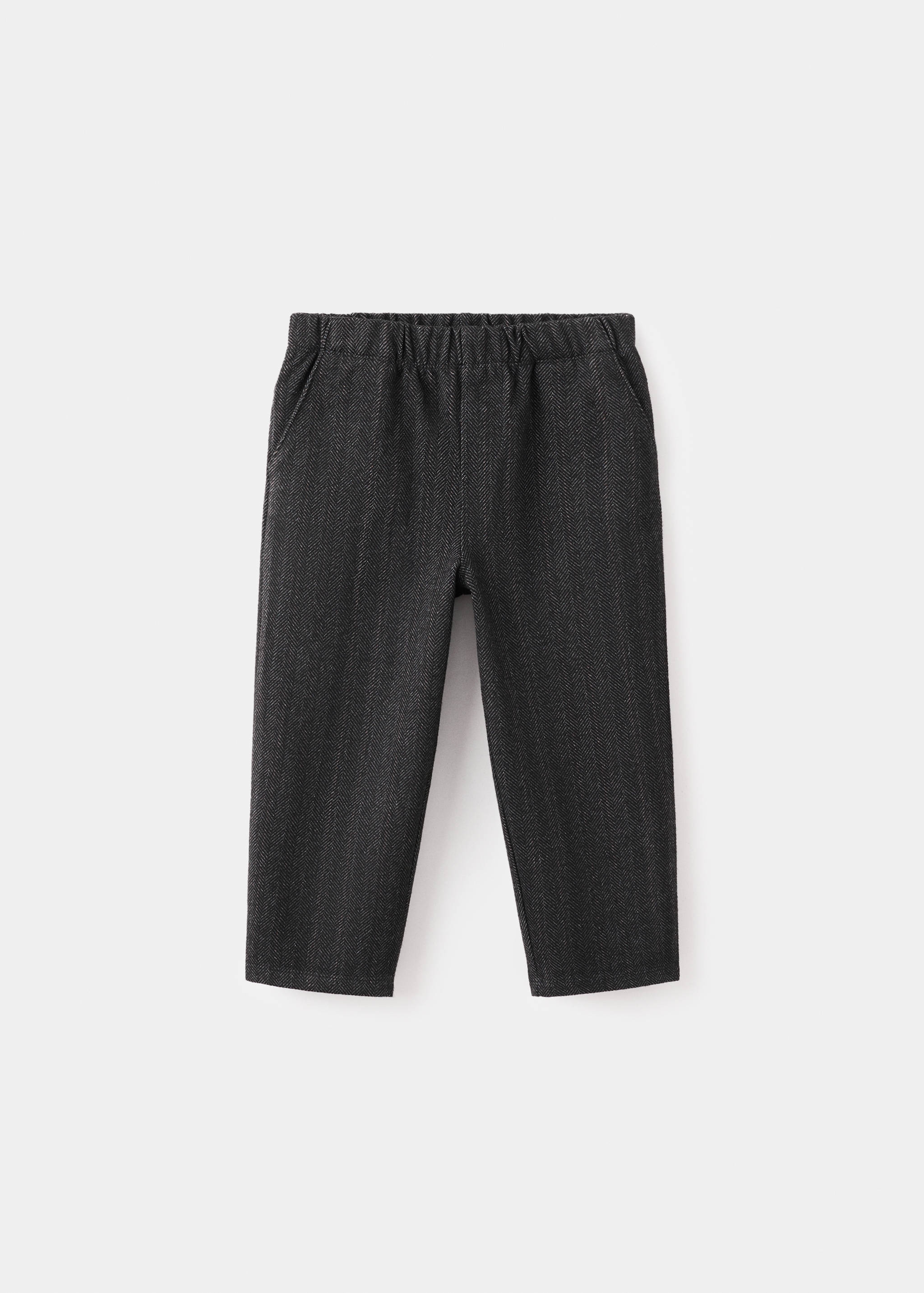 بنطلون بنقشة الزجزاج - منتج دون نموذج