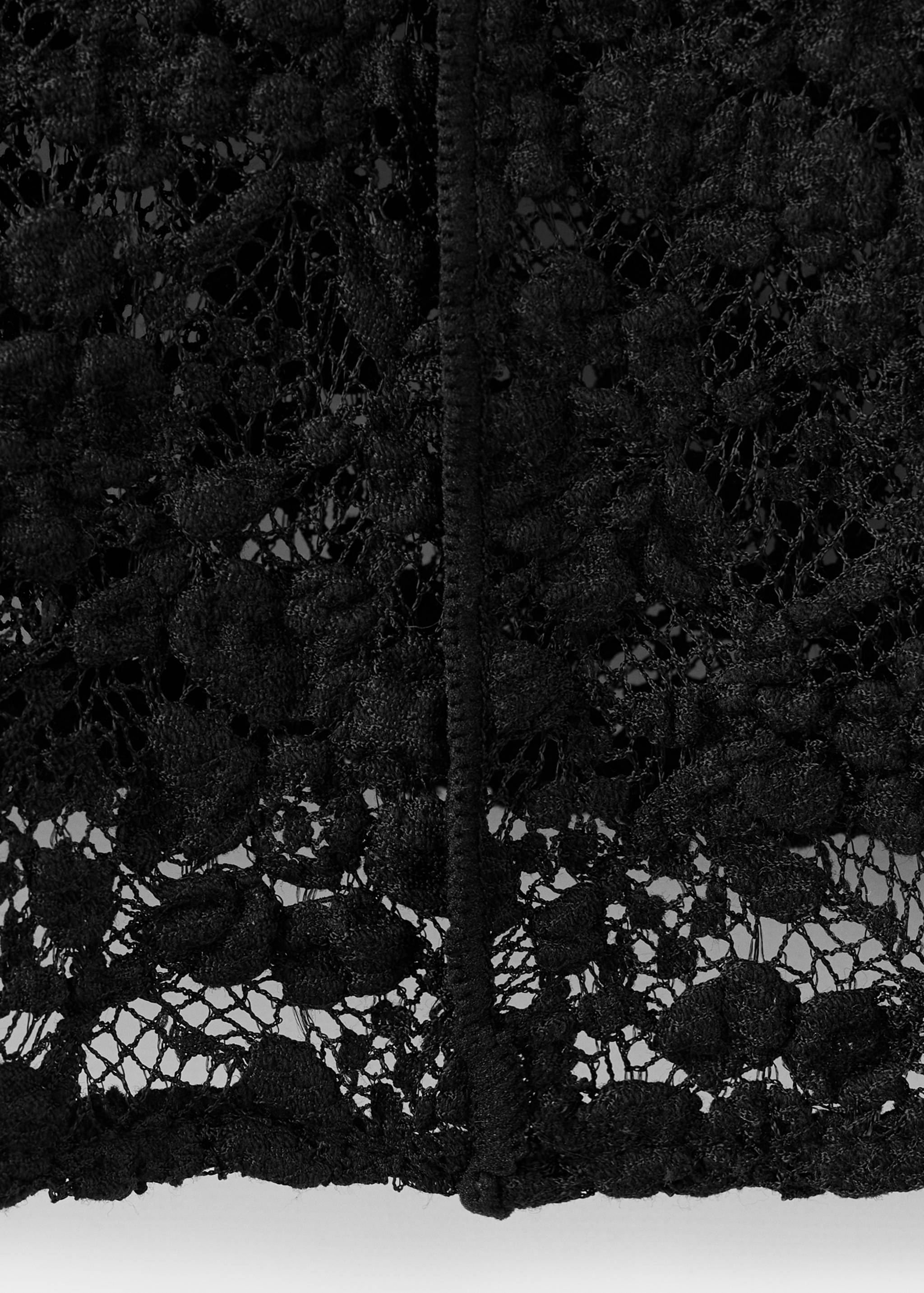 Spitzen-Top mit Perkins-Kragen - Detail des Artikels 0