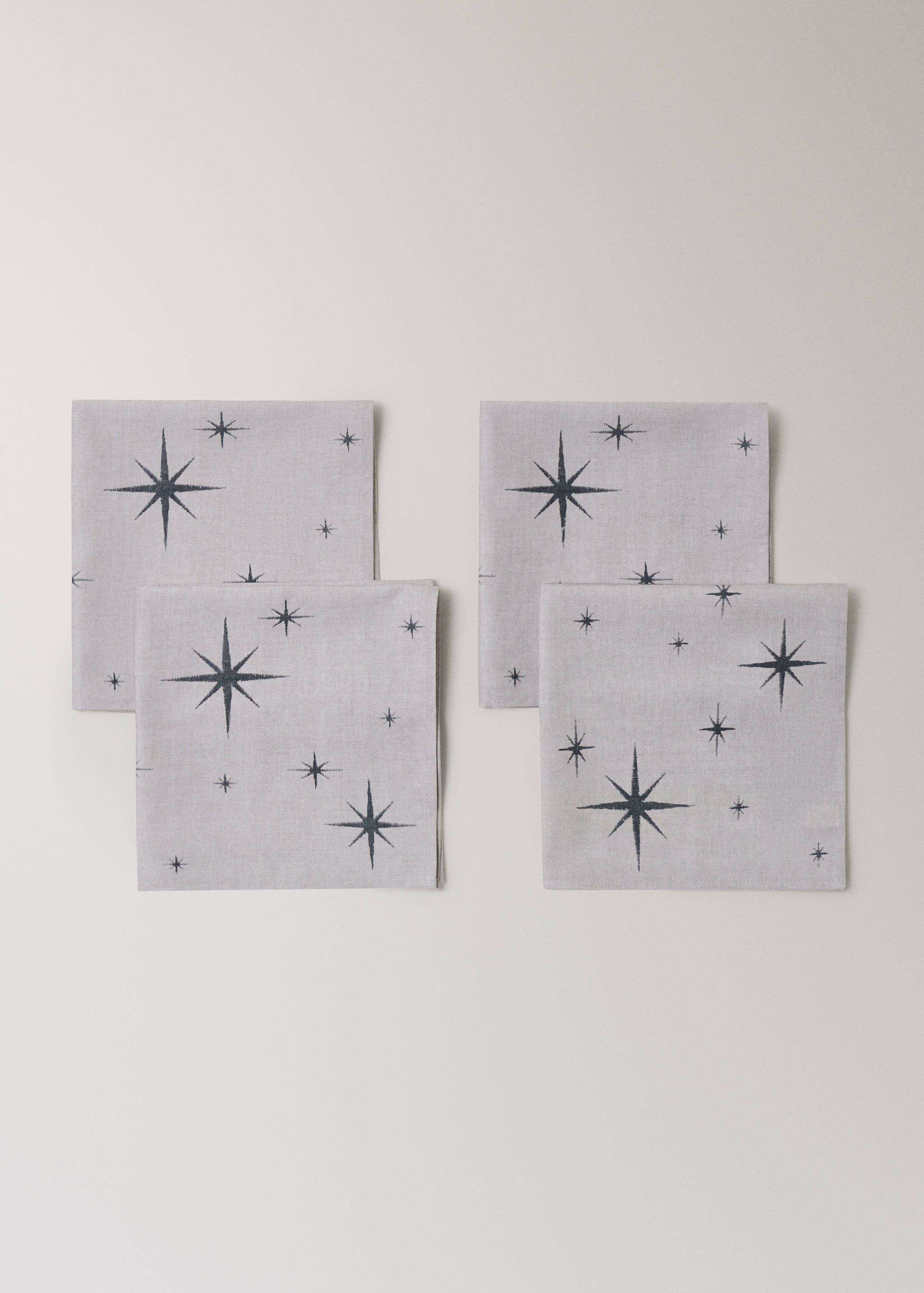 Cotton napkins with star pattern - Details of the article 1