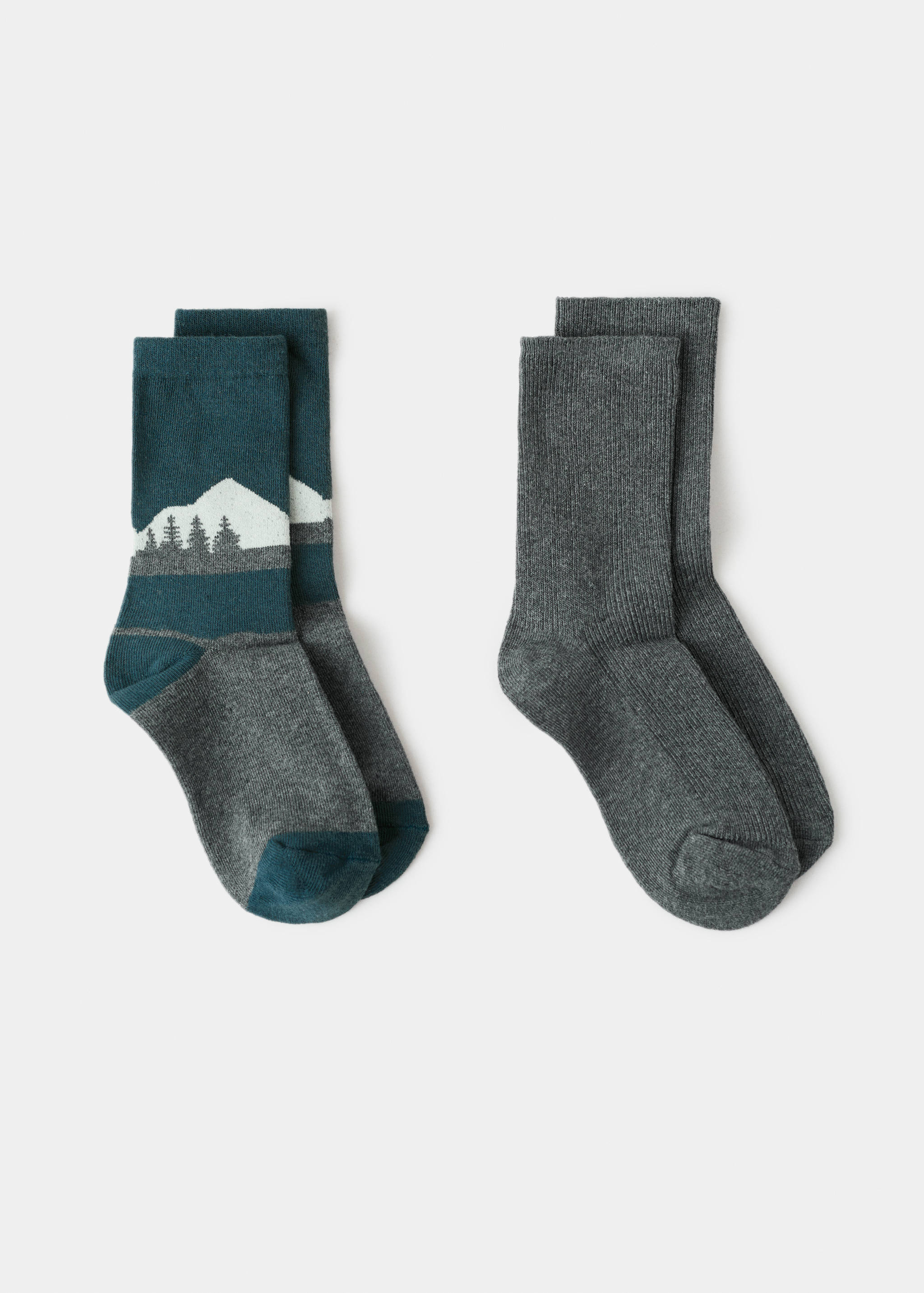 2 pack patterned socks - Article without model