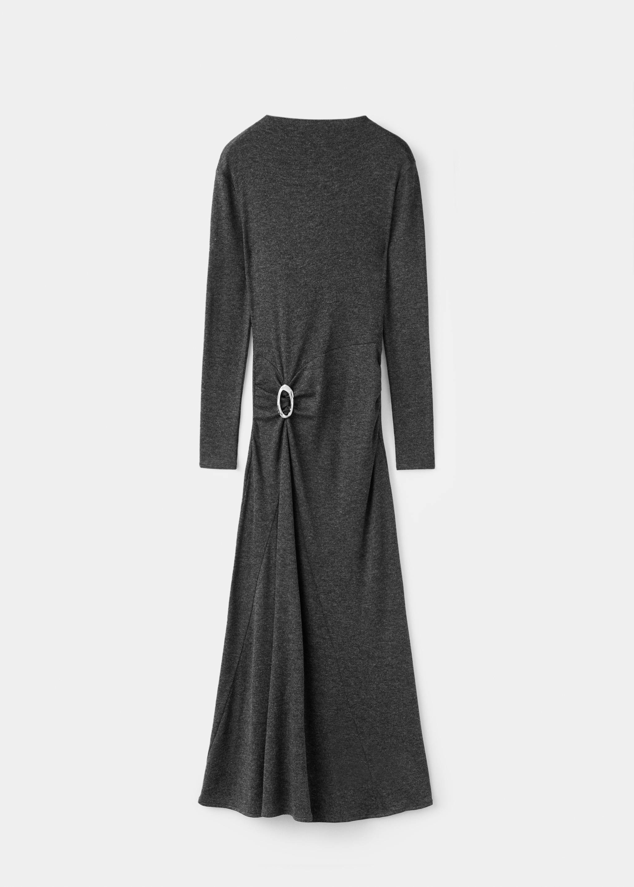 Fine-knit dress with metallic detail - Article without model