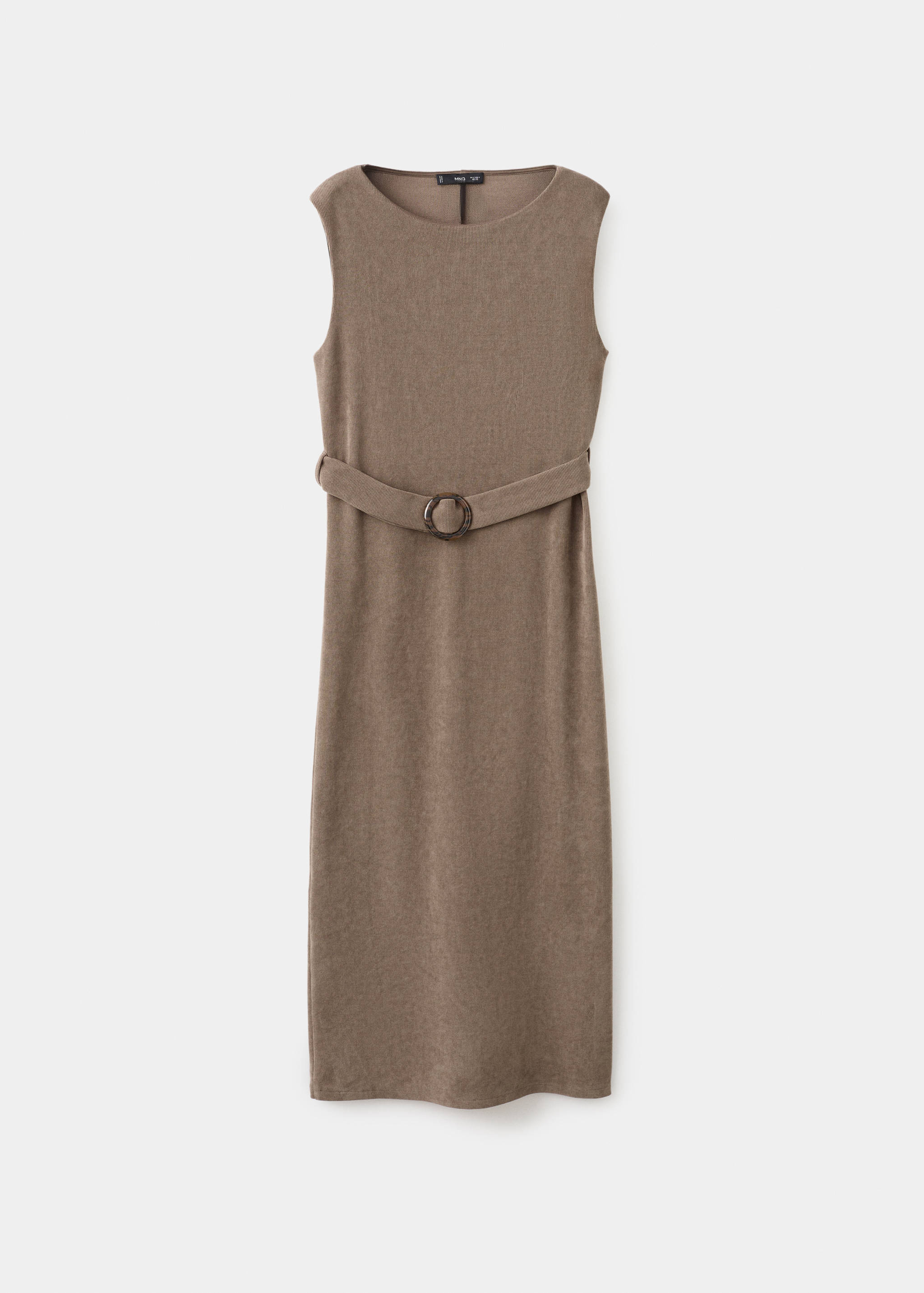 Belt knit dress - Article without model