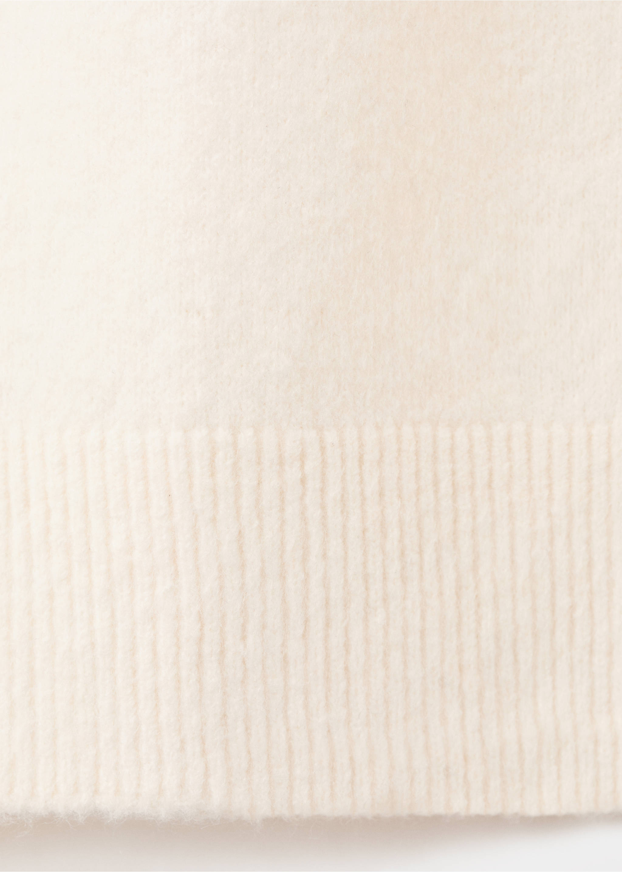 Трикотажное платье с воротником с отворотом - Деталь изделия 0, Экрю. Ref: 17027809-00.