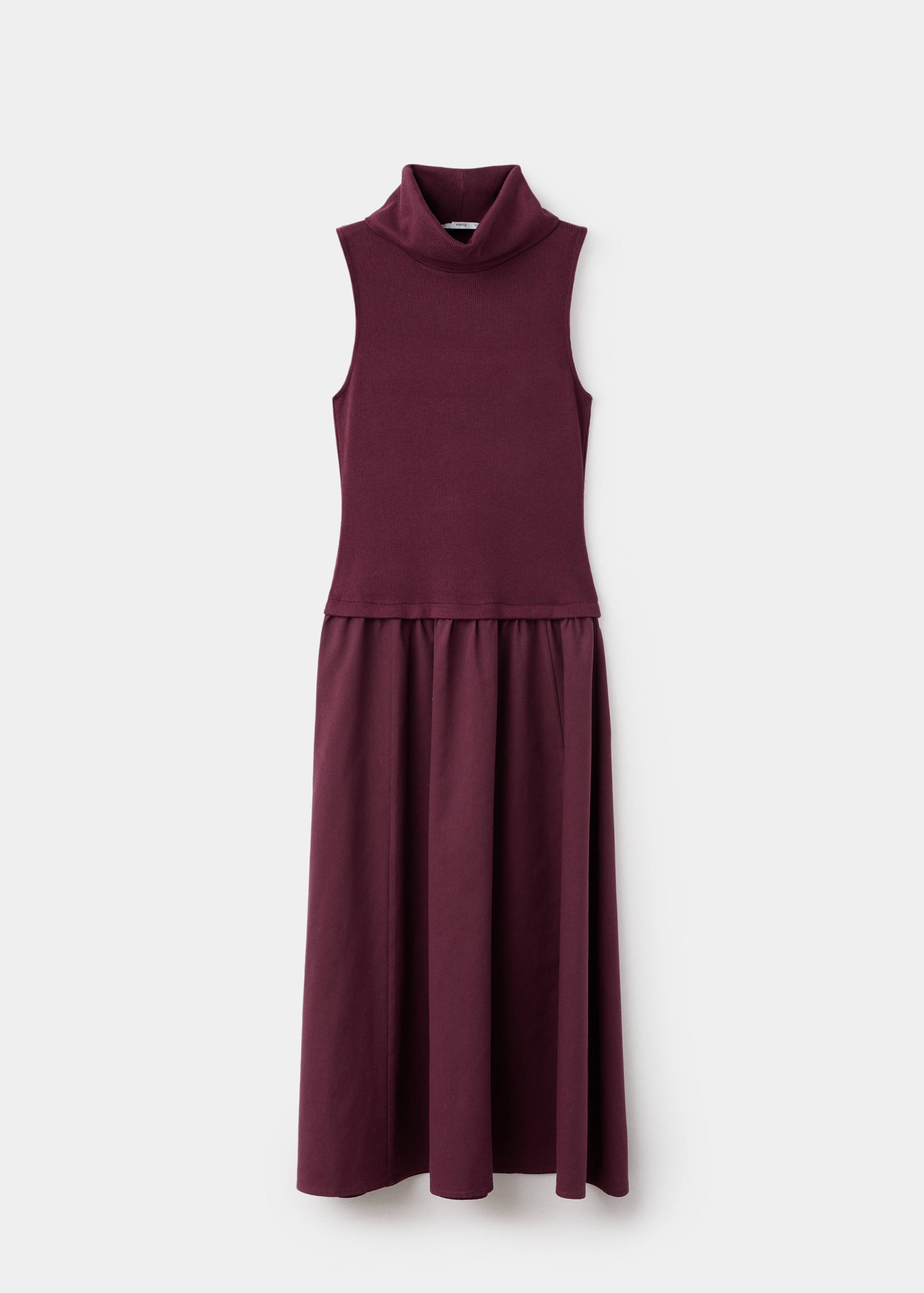 Dress with combined funnel neck - Article without model