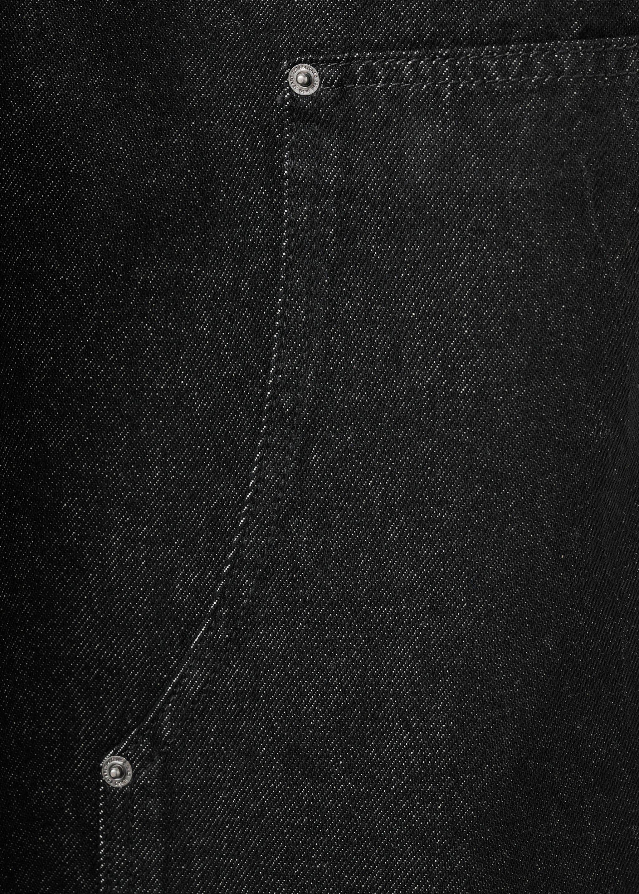 Barrel jeans with patches - Details of the article 0, Black. Ref: 17027814-00.