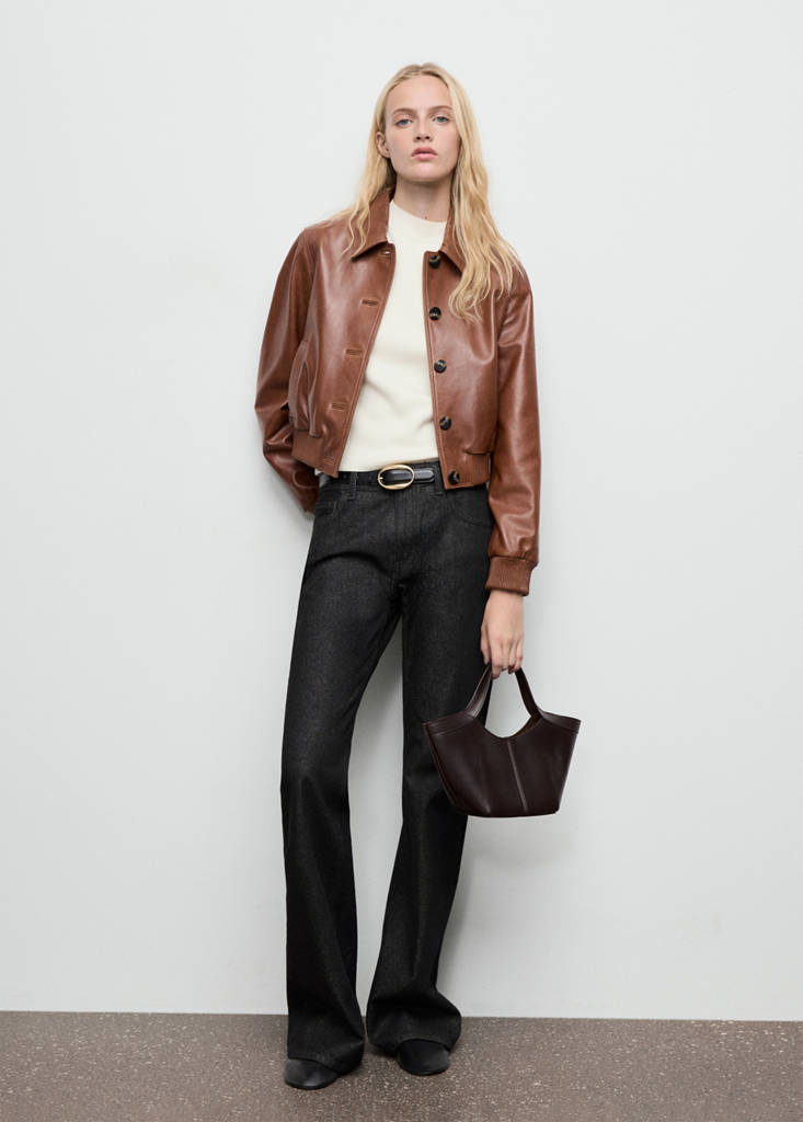 Flared rinse-wash jeans — Black