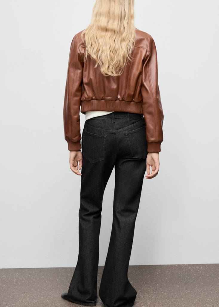 Flared rinse-wash jeans — Black