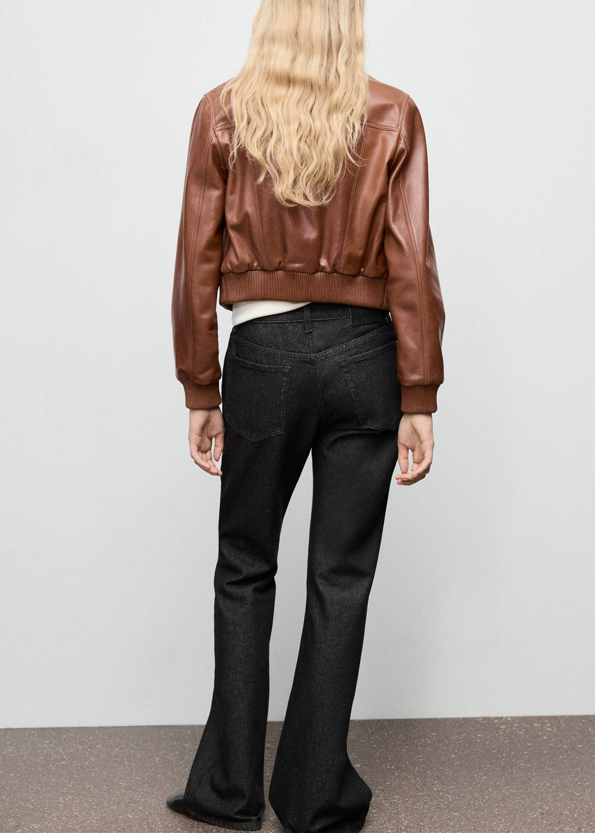 Flared rinse-wash jeans — Black