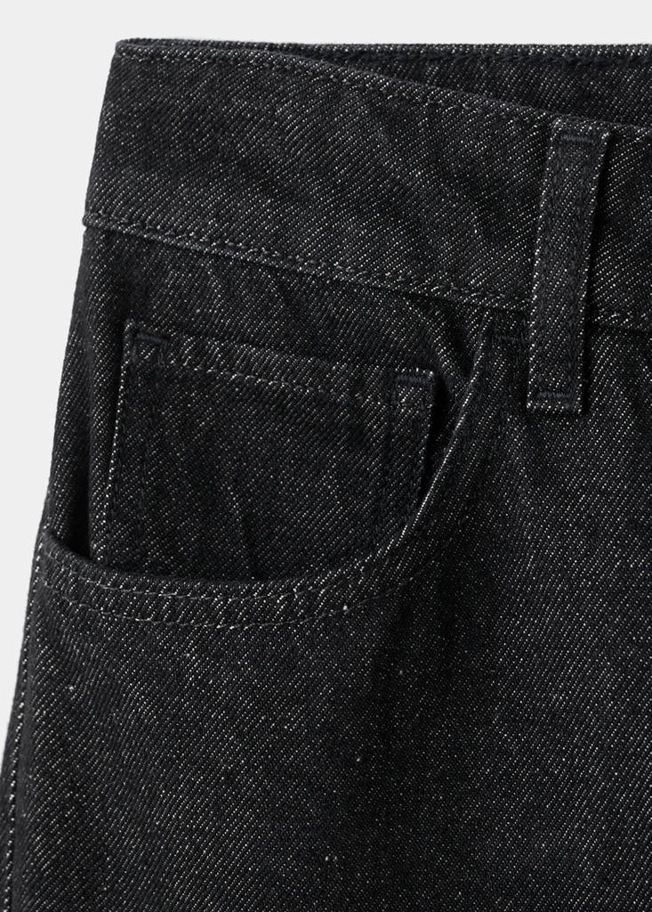 Flared rinse-wash jeans — Black