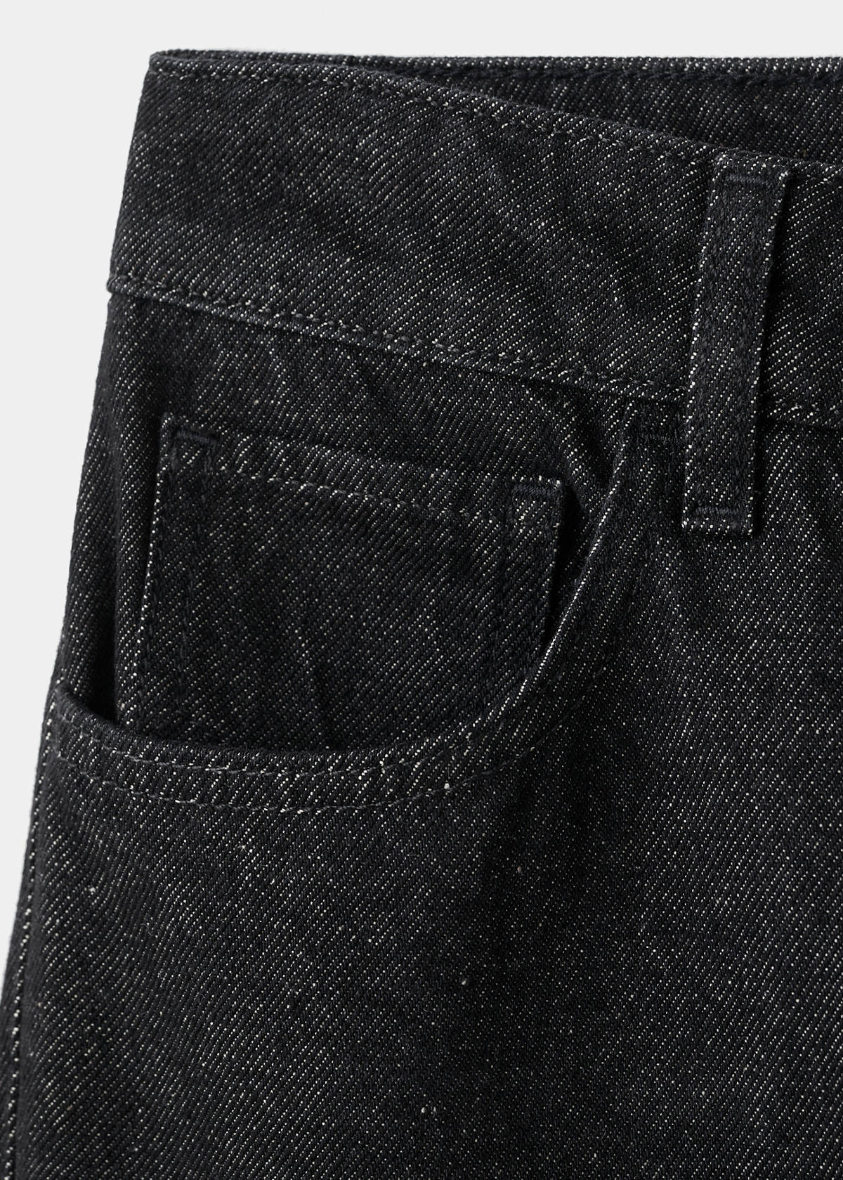Flared rinse-wash jeans — Black