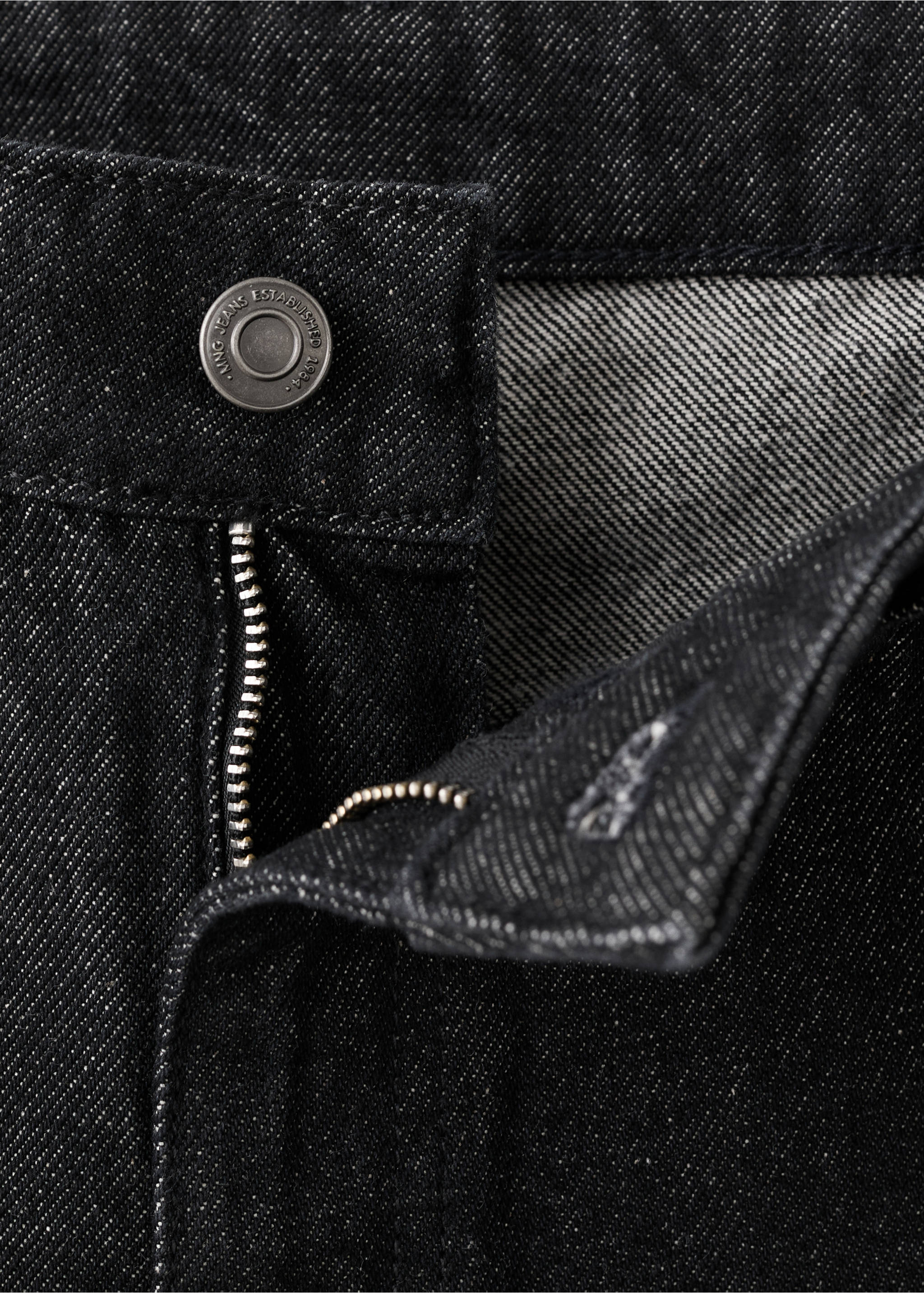 Flared rinse-wash jeans - Details of the article 0, Black. Ref: 17027815-00.