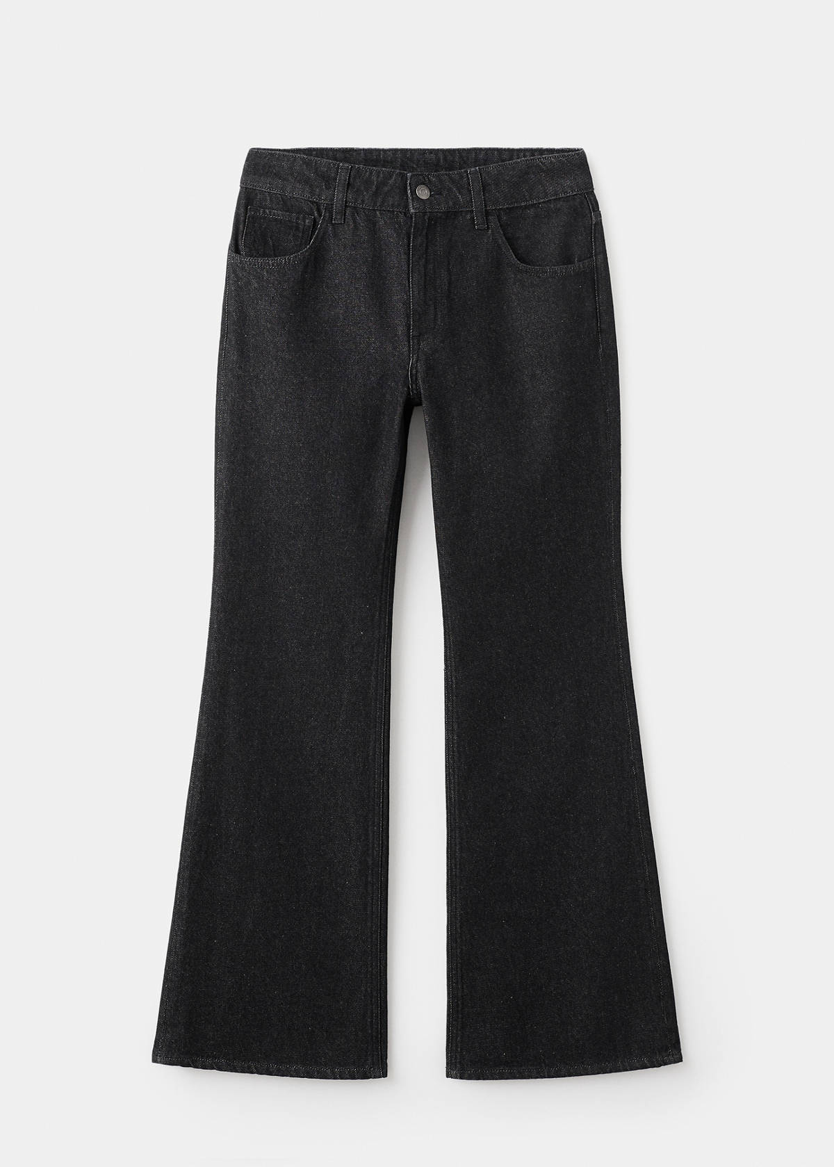 Flared rinse-wash jeans — Black