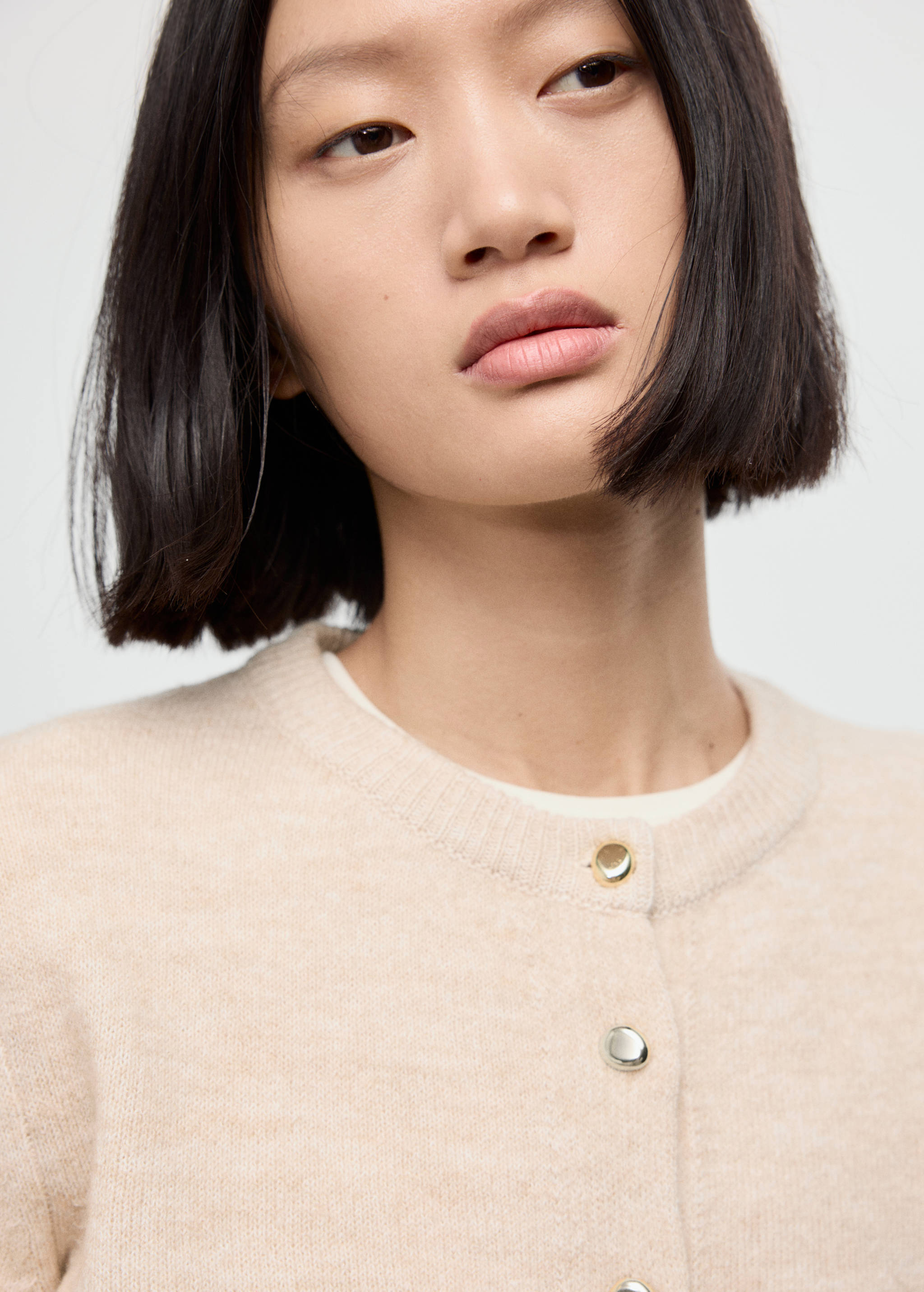 Knitted button cardigan - Details of the article 1