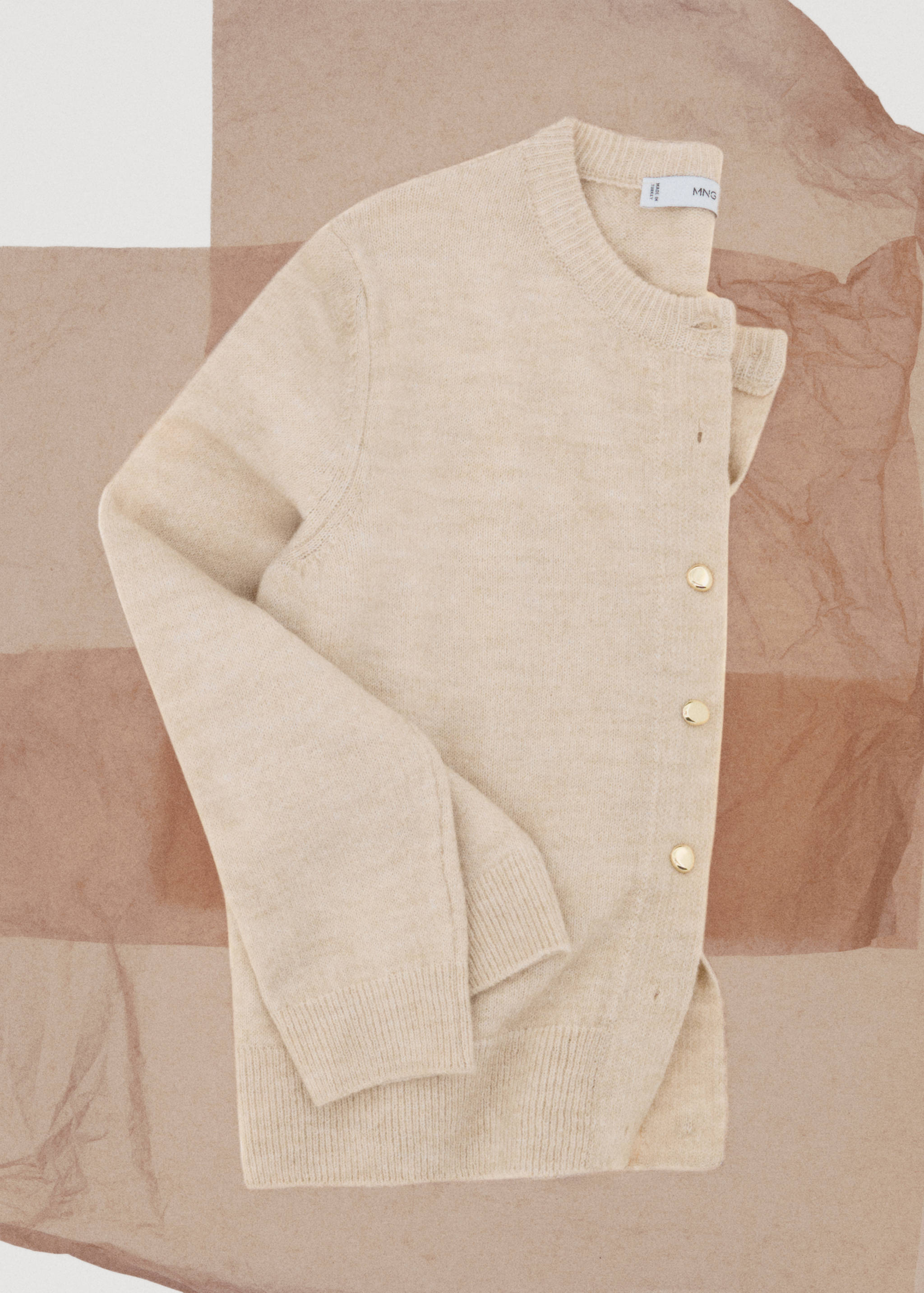 Knitted button cardigan - Details of the article 7