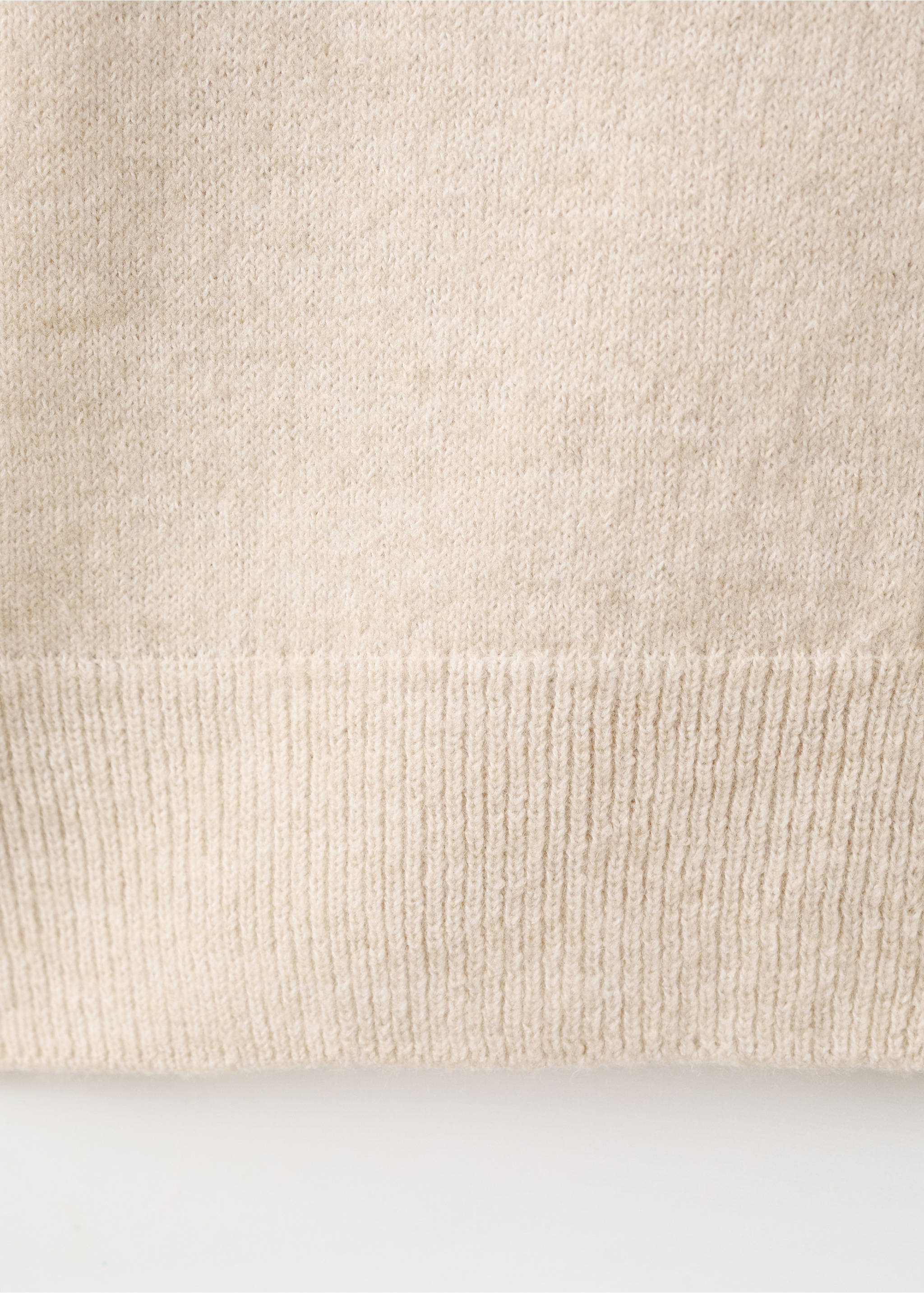 Knitted button cardigan - Details of the article 0, Ecru. Ref: 17027816-00.