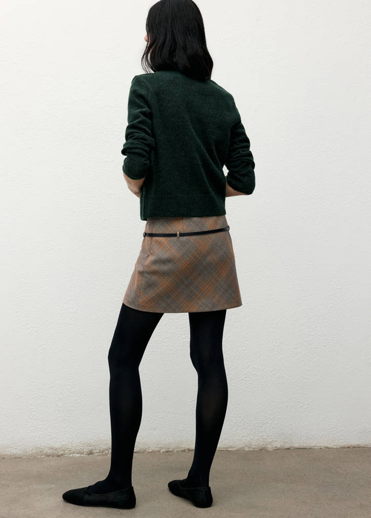 Knitted button cardigan — Green