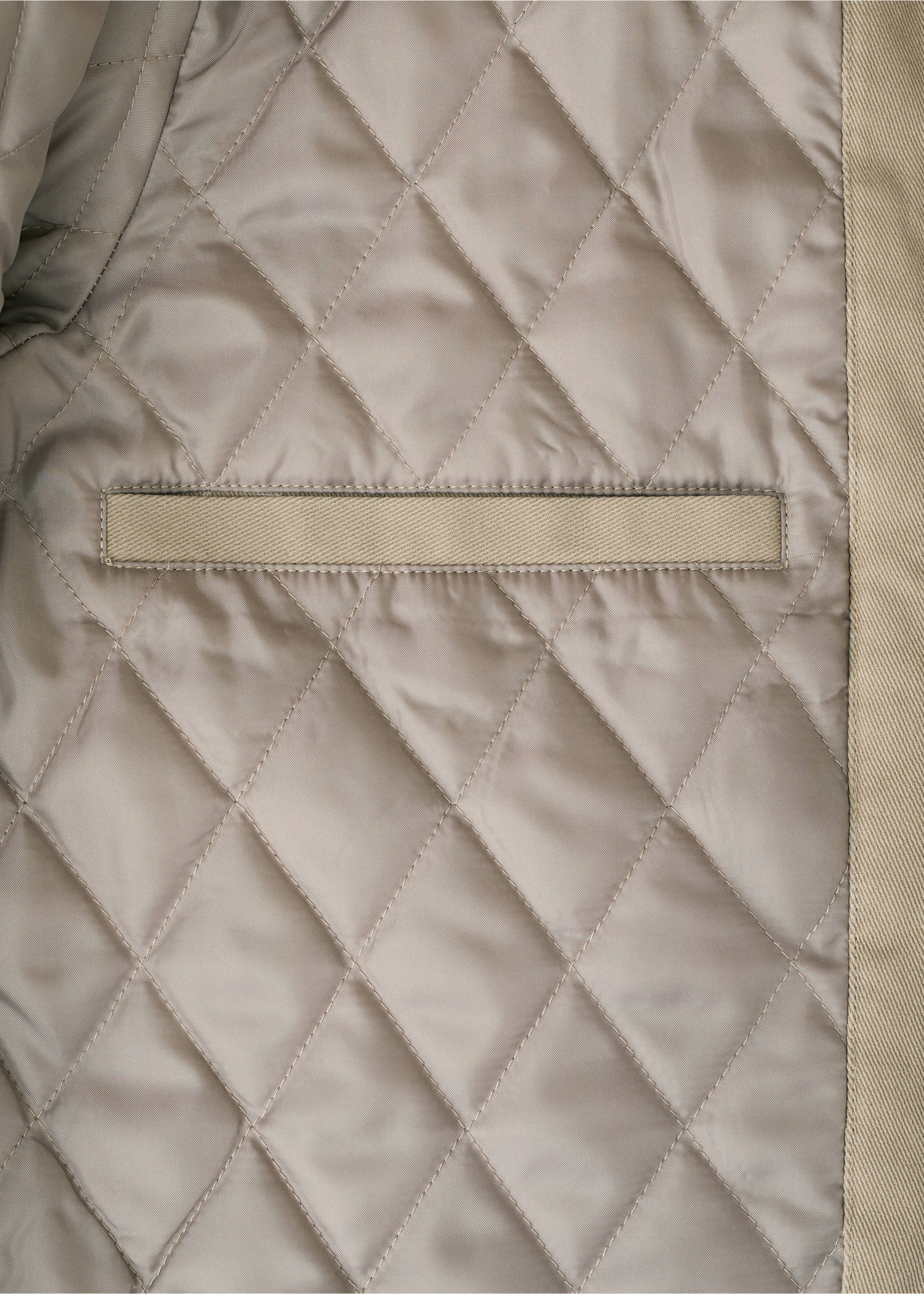 Quilted jacket with corduroy collar - Détail de l'article 8, Beige. Ref: 17027884-00.