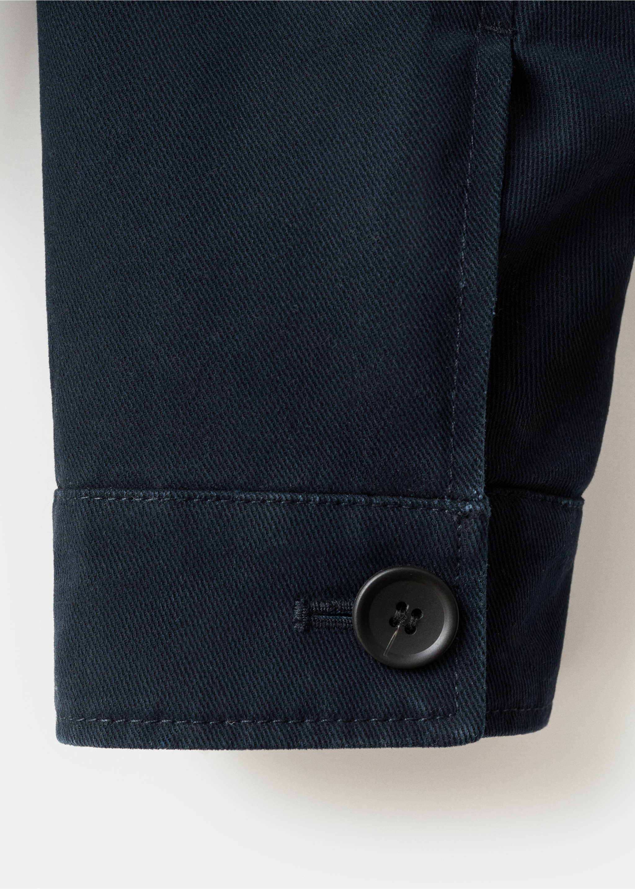 Quilted jacket with corduroy collar - Détail de l'article 0, Bleu marine. Ref: 17027884-00.