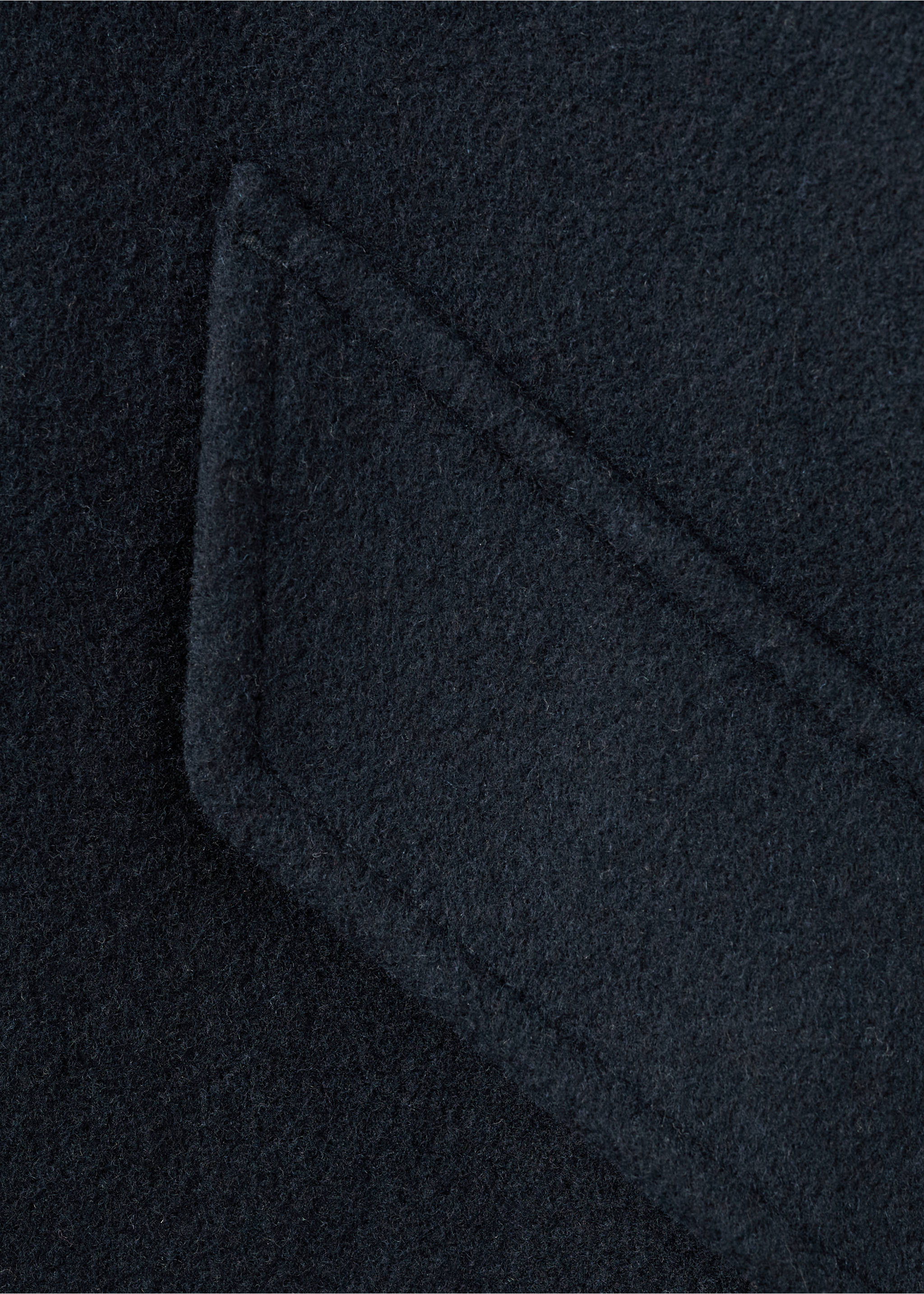 羊毛混纺双排扣外套 - null, 海军蓝. Ref: 17027886-00.