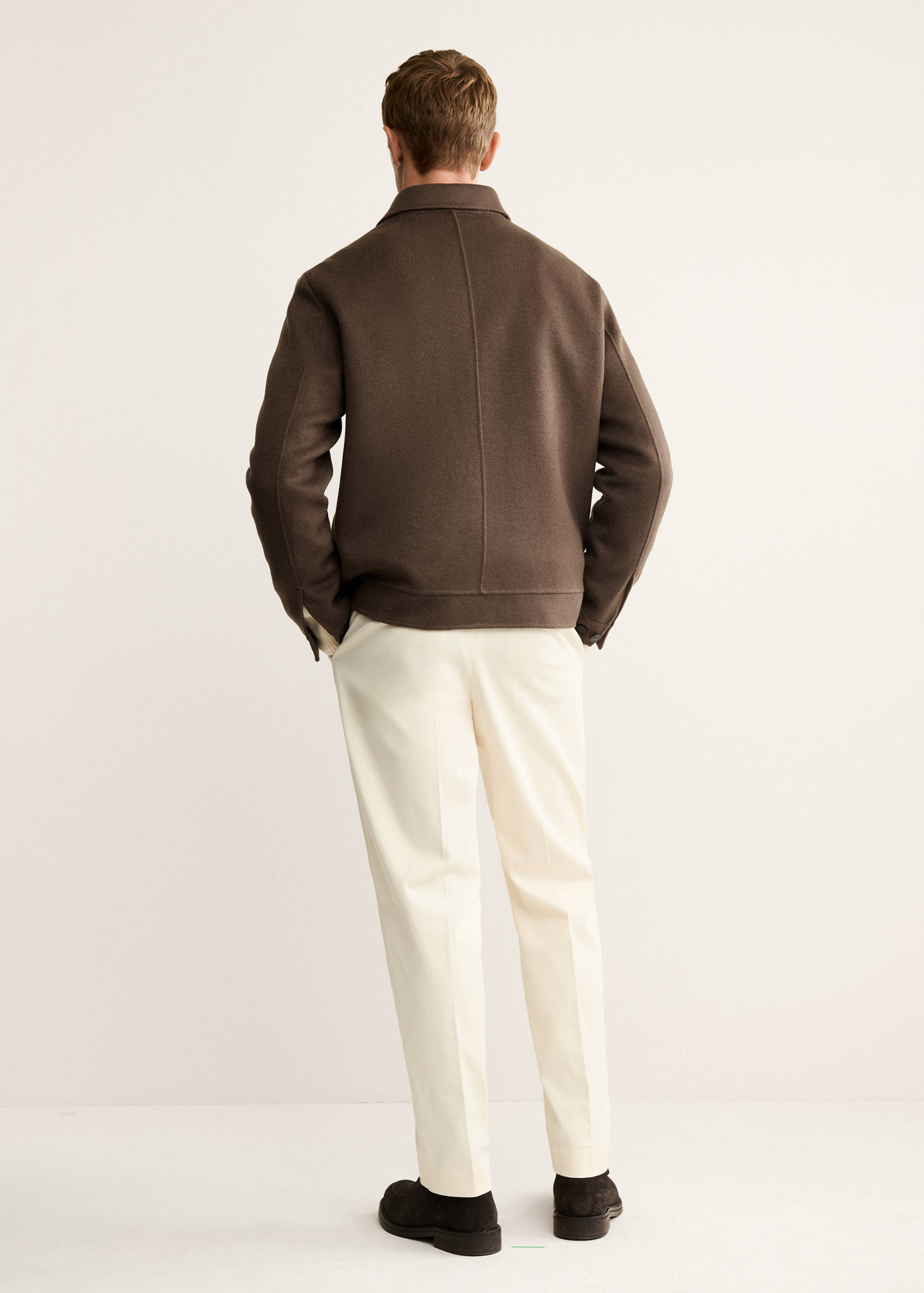 Jaket wol handmade dengan kantong - Versi terbalik dari barang