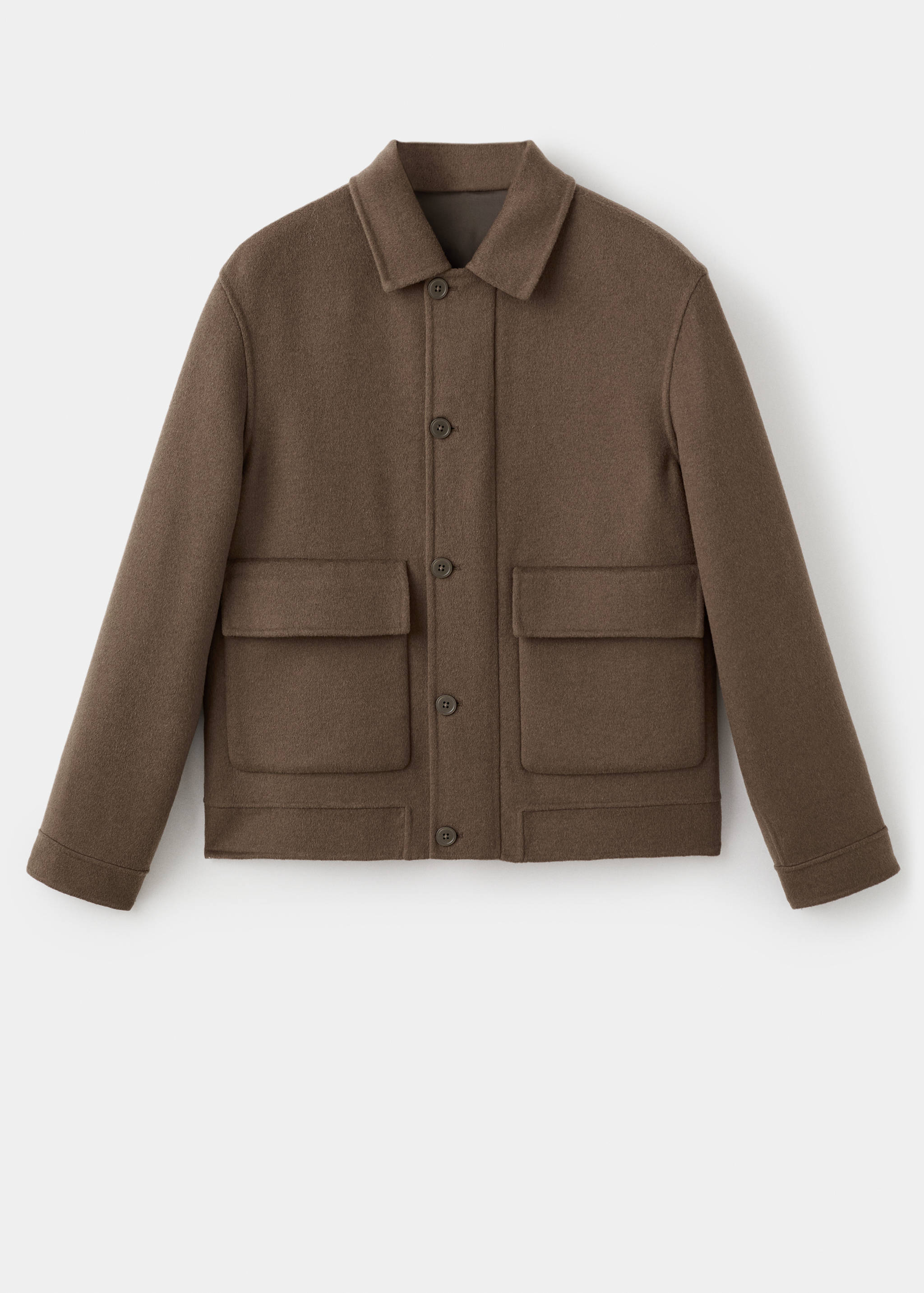 Jaket wol handmade dengan kantong - Barang tanpa model