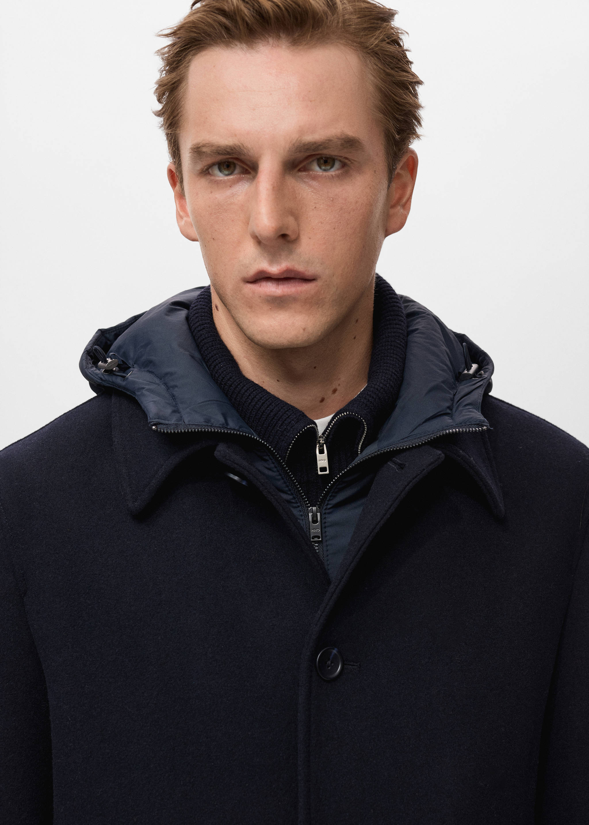 Manteau laine capuche amovible - Détail de l'article 1