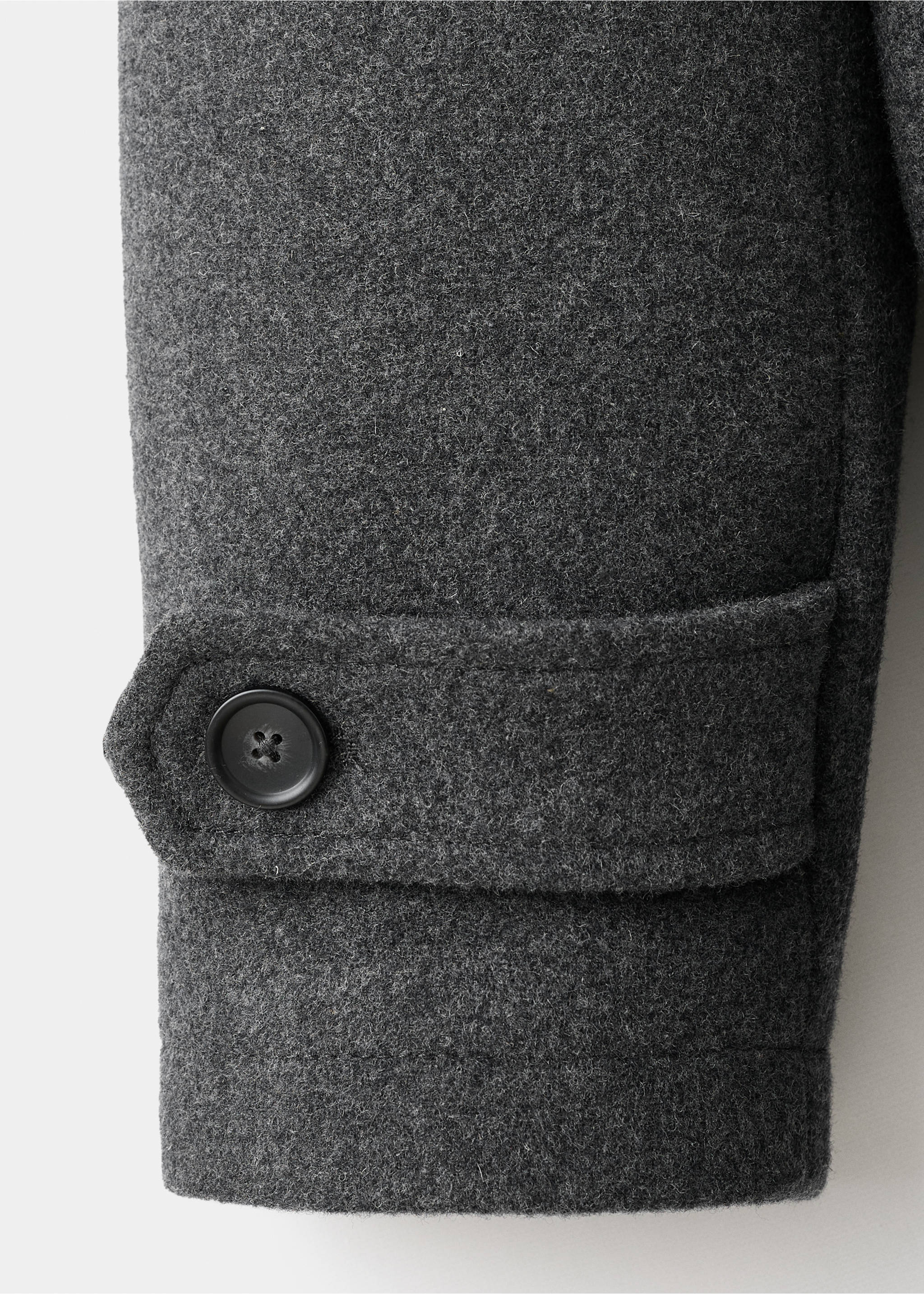 Manteau laine capuche amovible - Détail de l'article 0, Gris. Ref: 17027888-00.