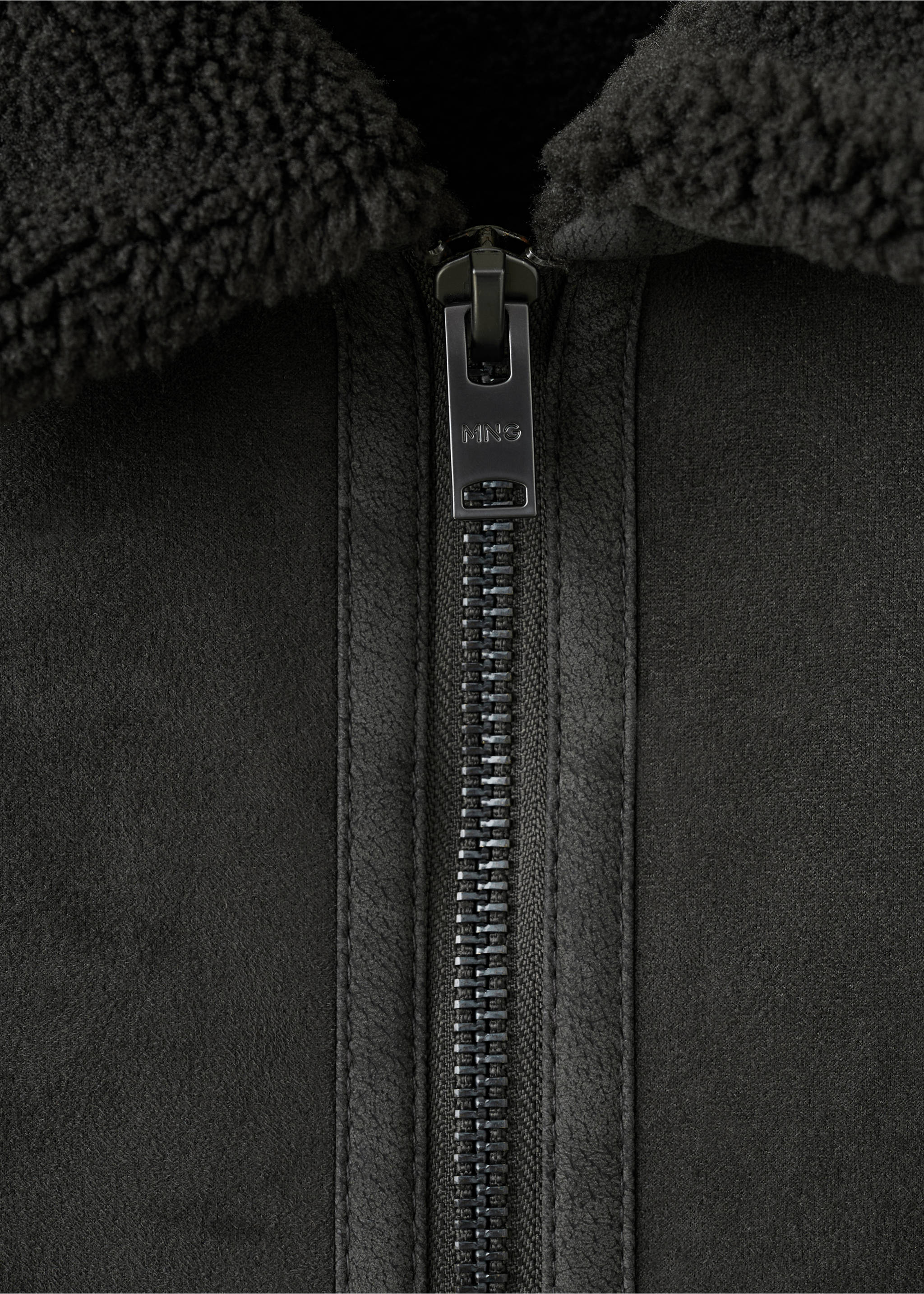 Двусторонняя куртка с отделкой из искусственной овчины - Деталь изделия 8, Коричневый. Ref: 17027889-00.