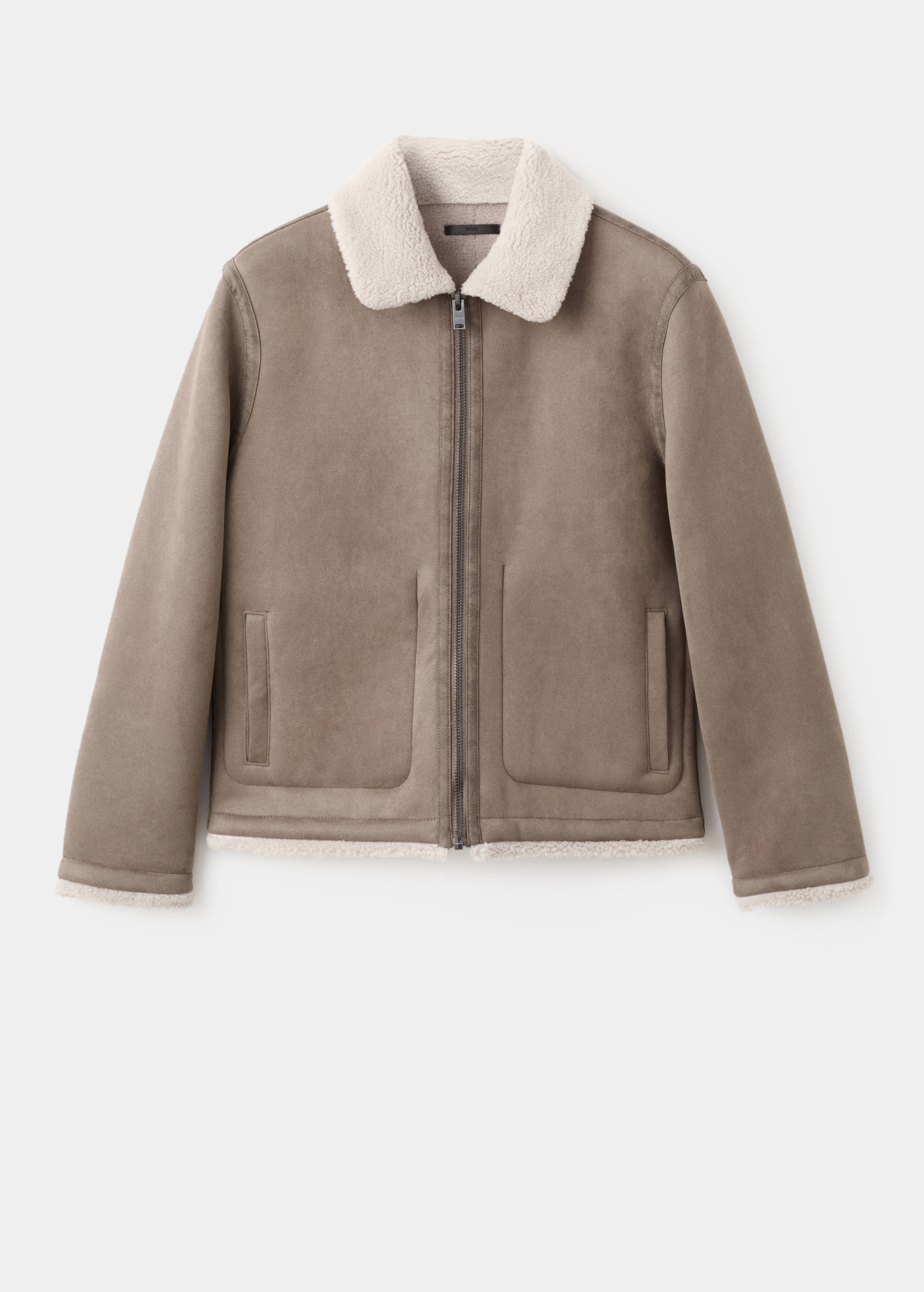 Doubleface-Jacke mit Plüschdetails - Artikel ohne Model