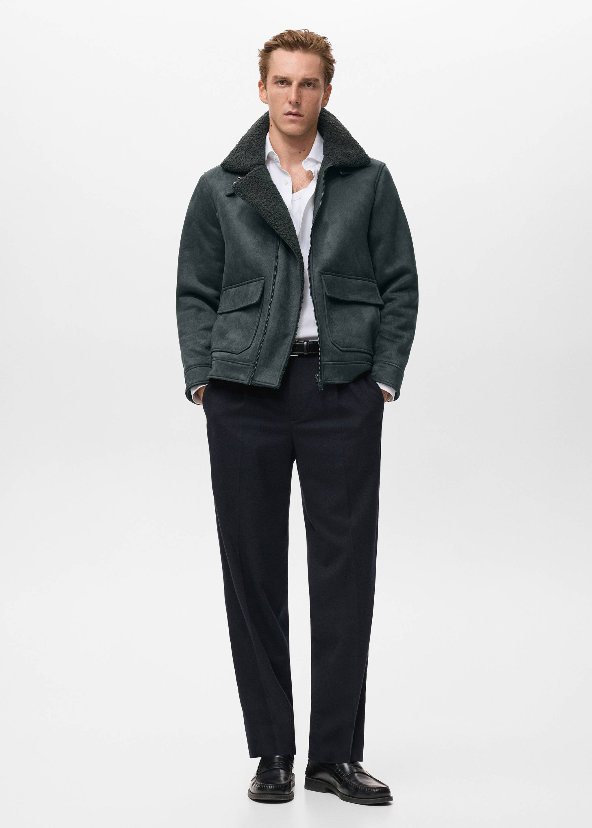 Double face jacket with fleece lining - General plane