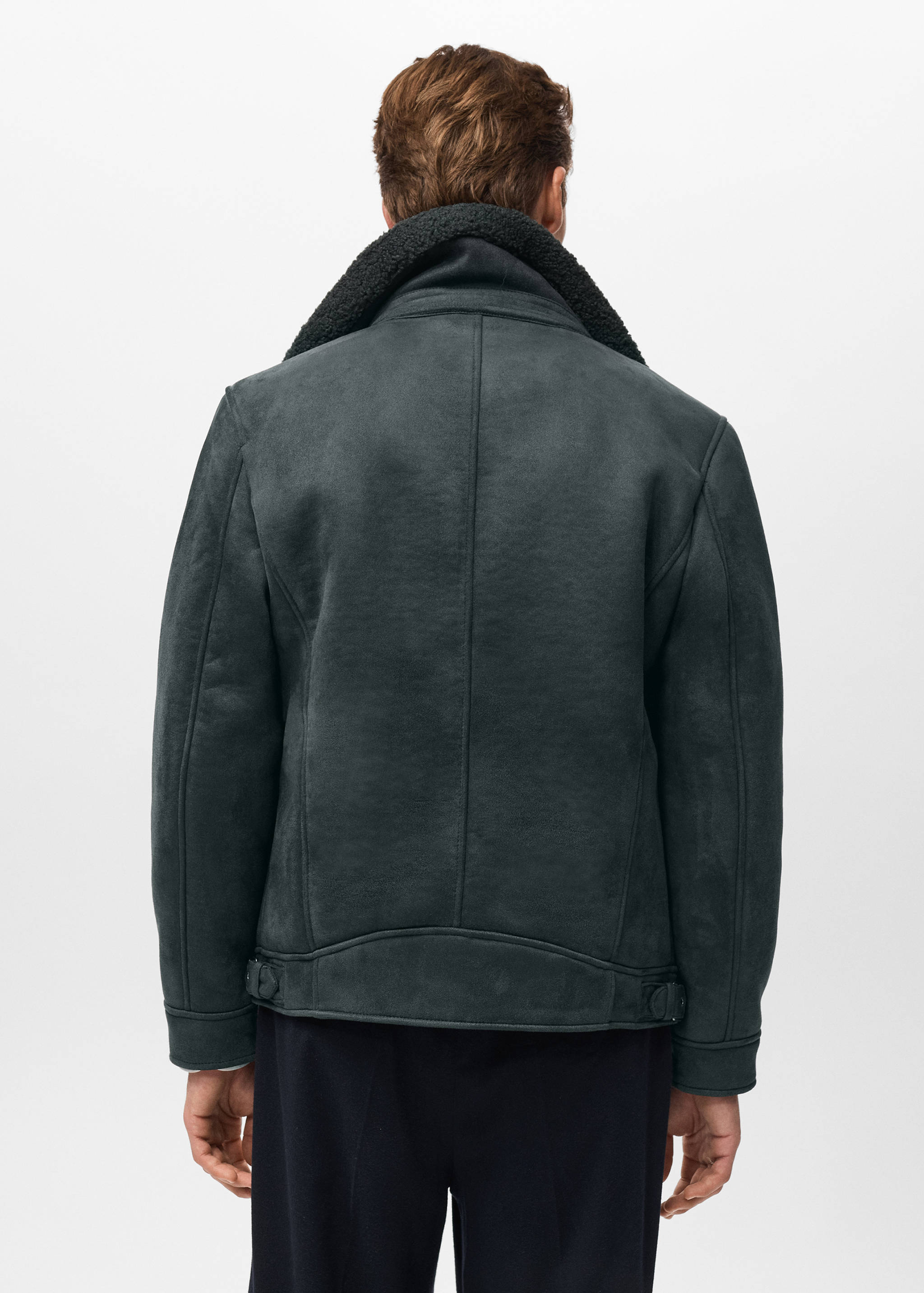 Double face jacket with fleece lining - Reverse of the article