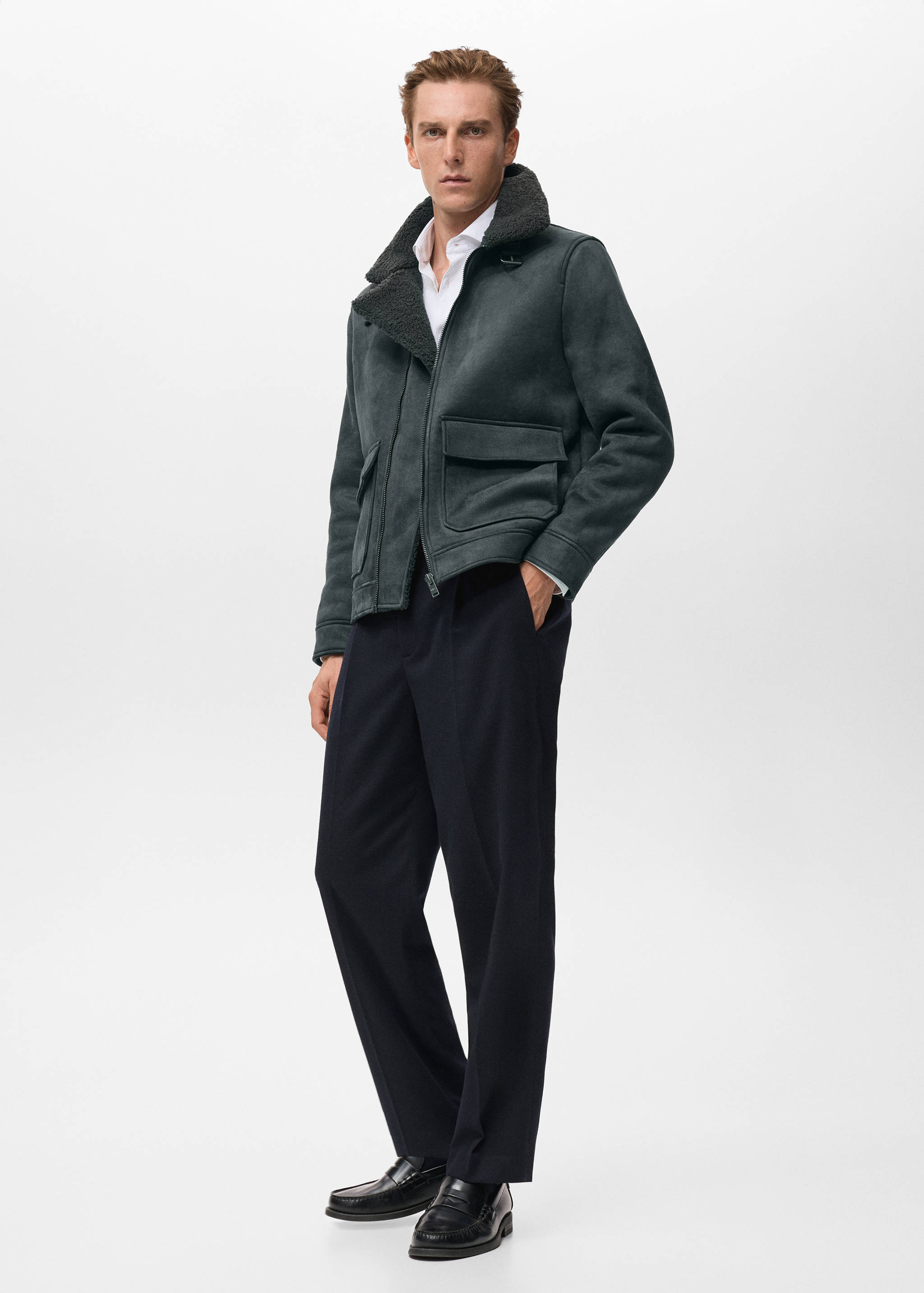 Double face jacket with fleece lining - Details of the article 2