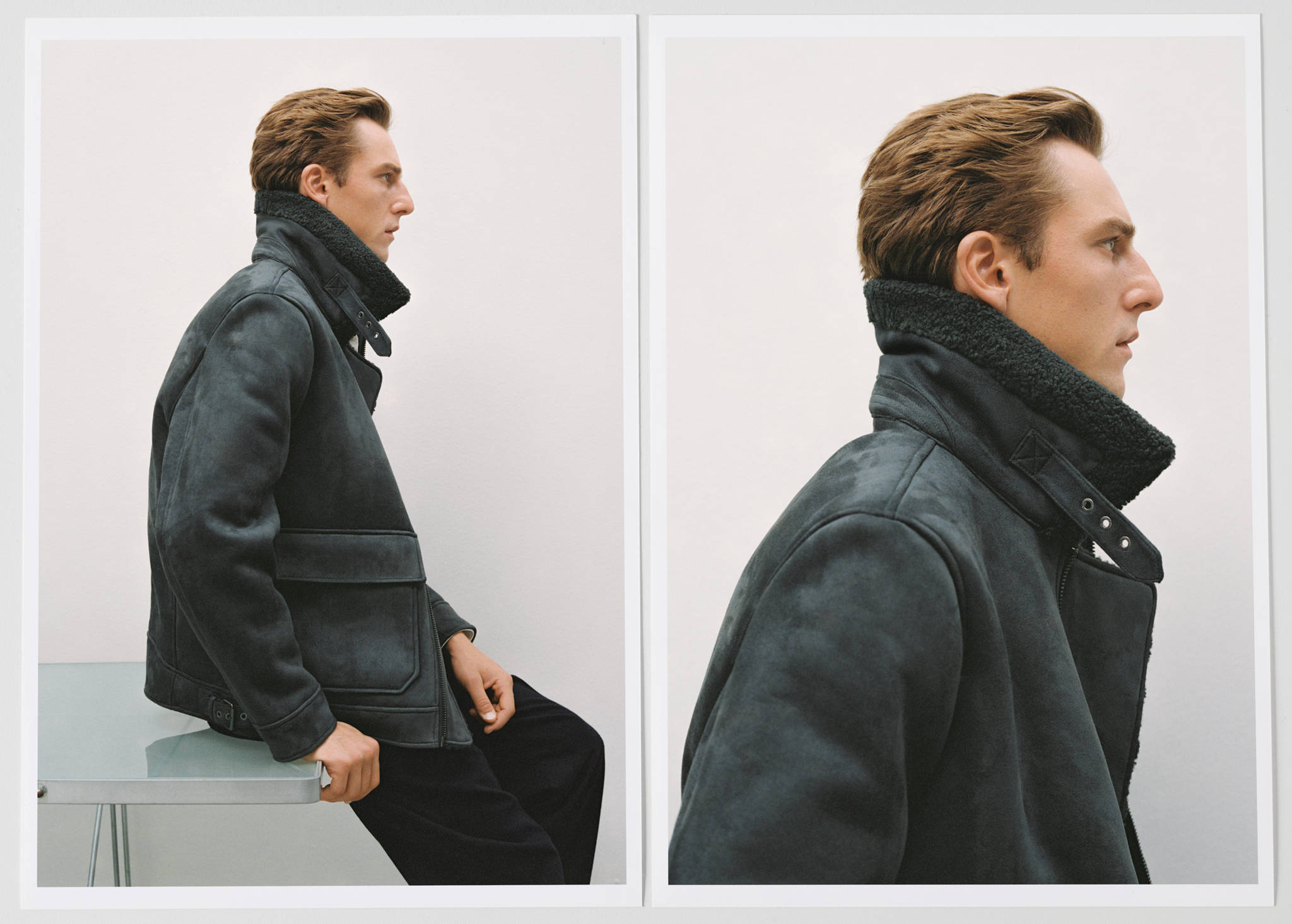 Double face jacket with fleece lining - Panoramic plane