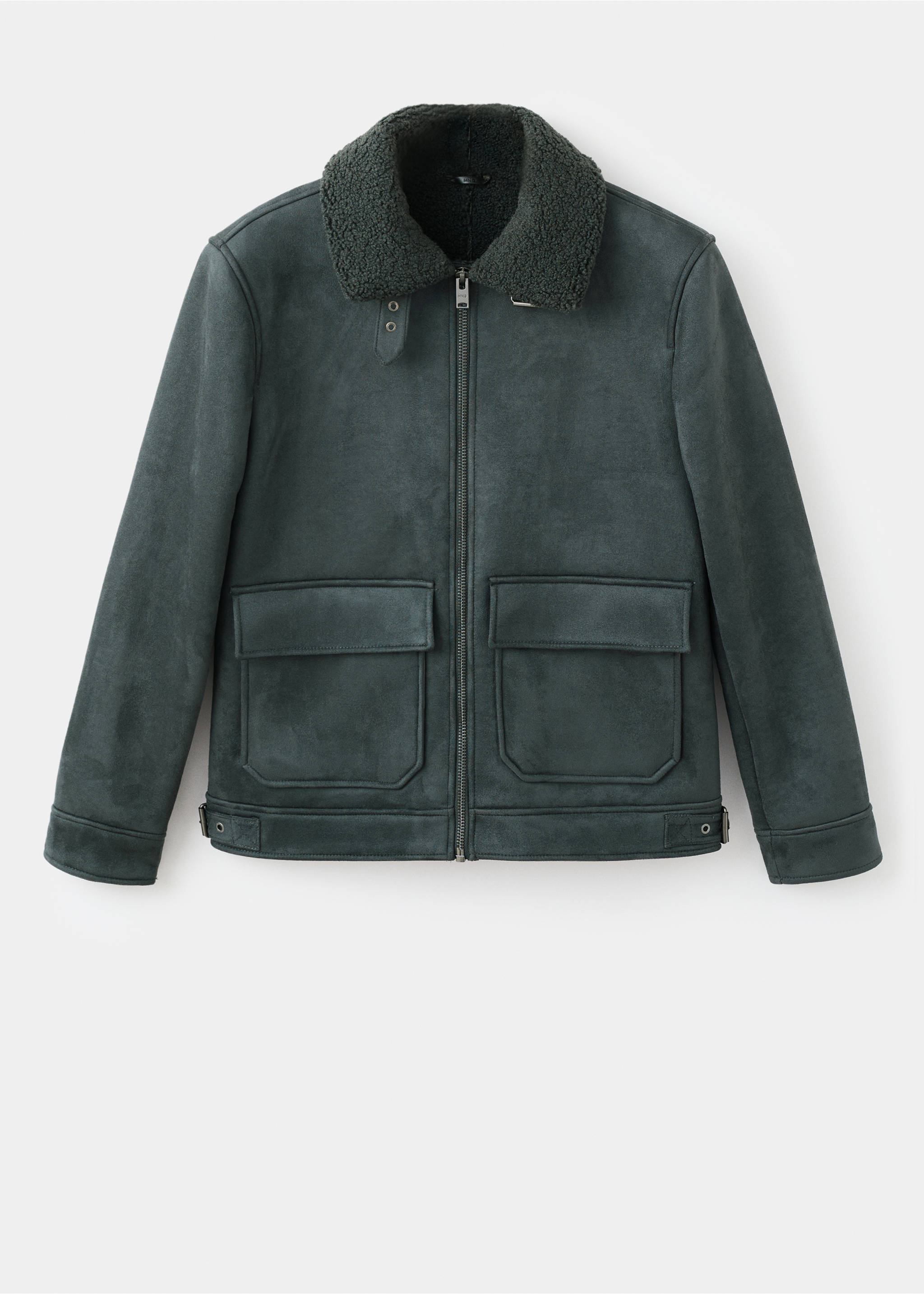 Veste double face intérieur moutonné - Article sans modèle, Gris. Ref: 17027890-00.