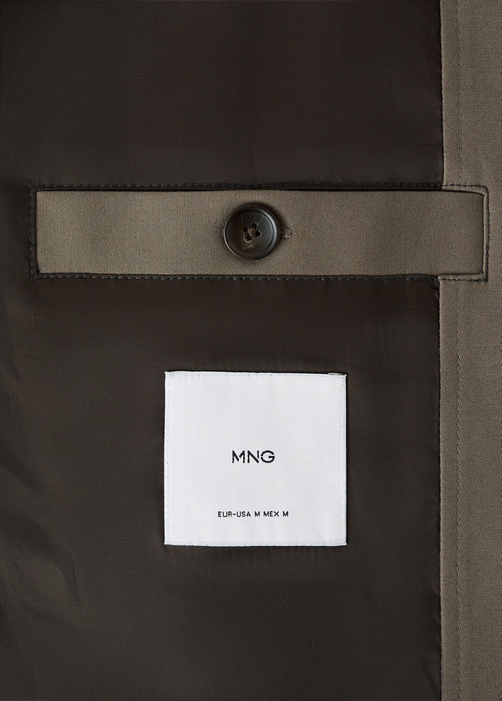 Hooded wool coat — Medium Brown