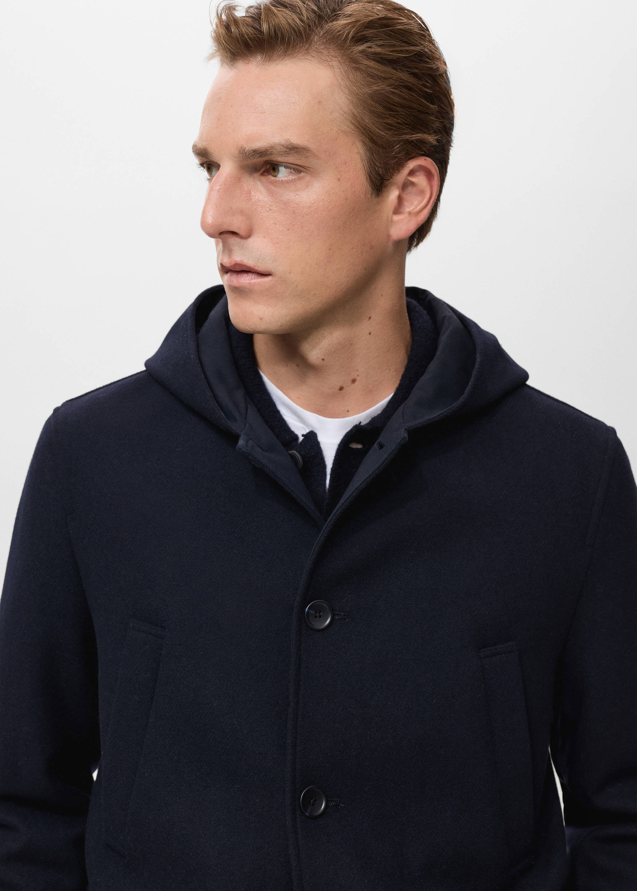 Manteau laine capuche - Détail de l'article 1