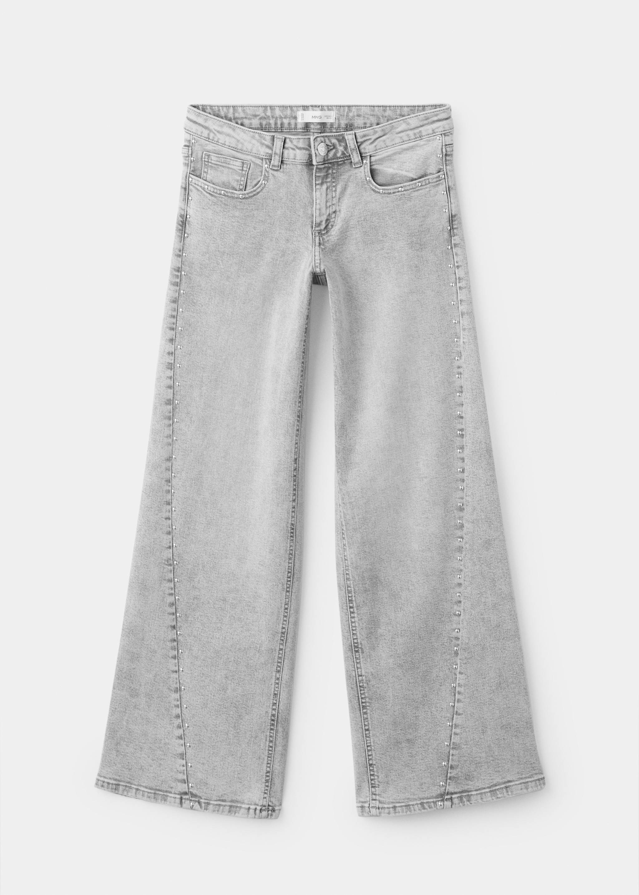 Low-waist studded jeans - Article without model
