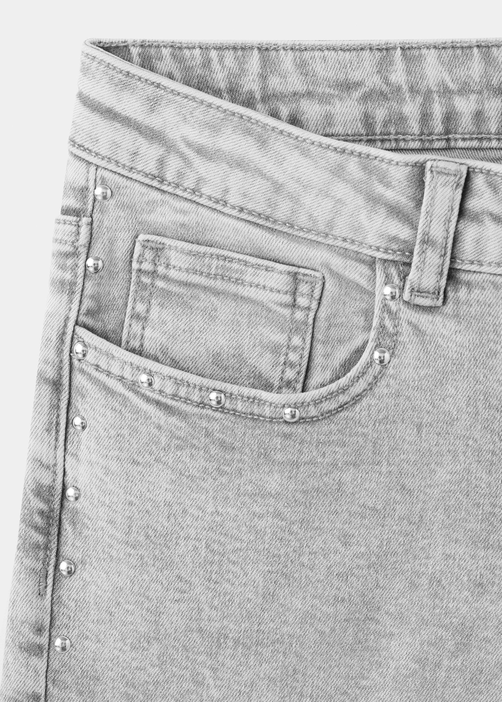 Low-waist studded jeans - Details of the article 8