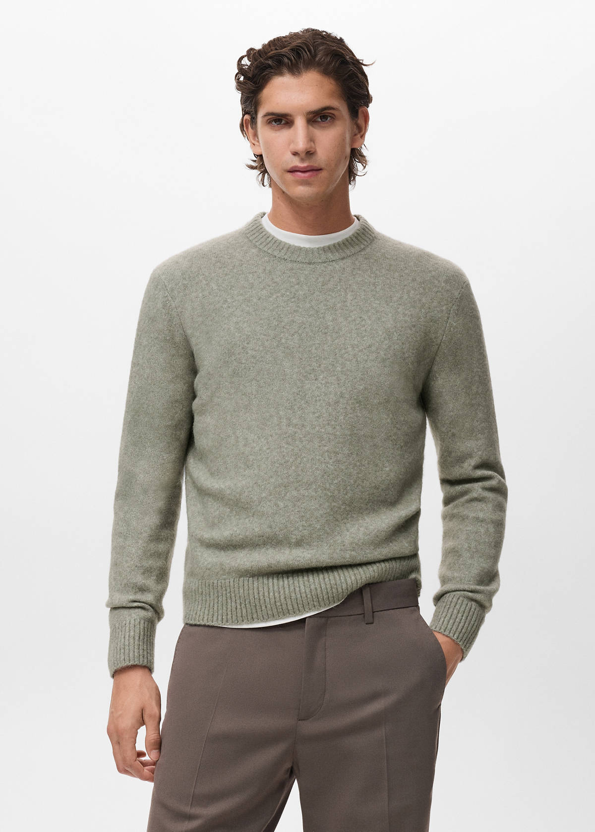 Wool and alpaca-blend sweater — Pastel Green
