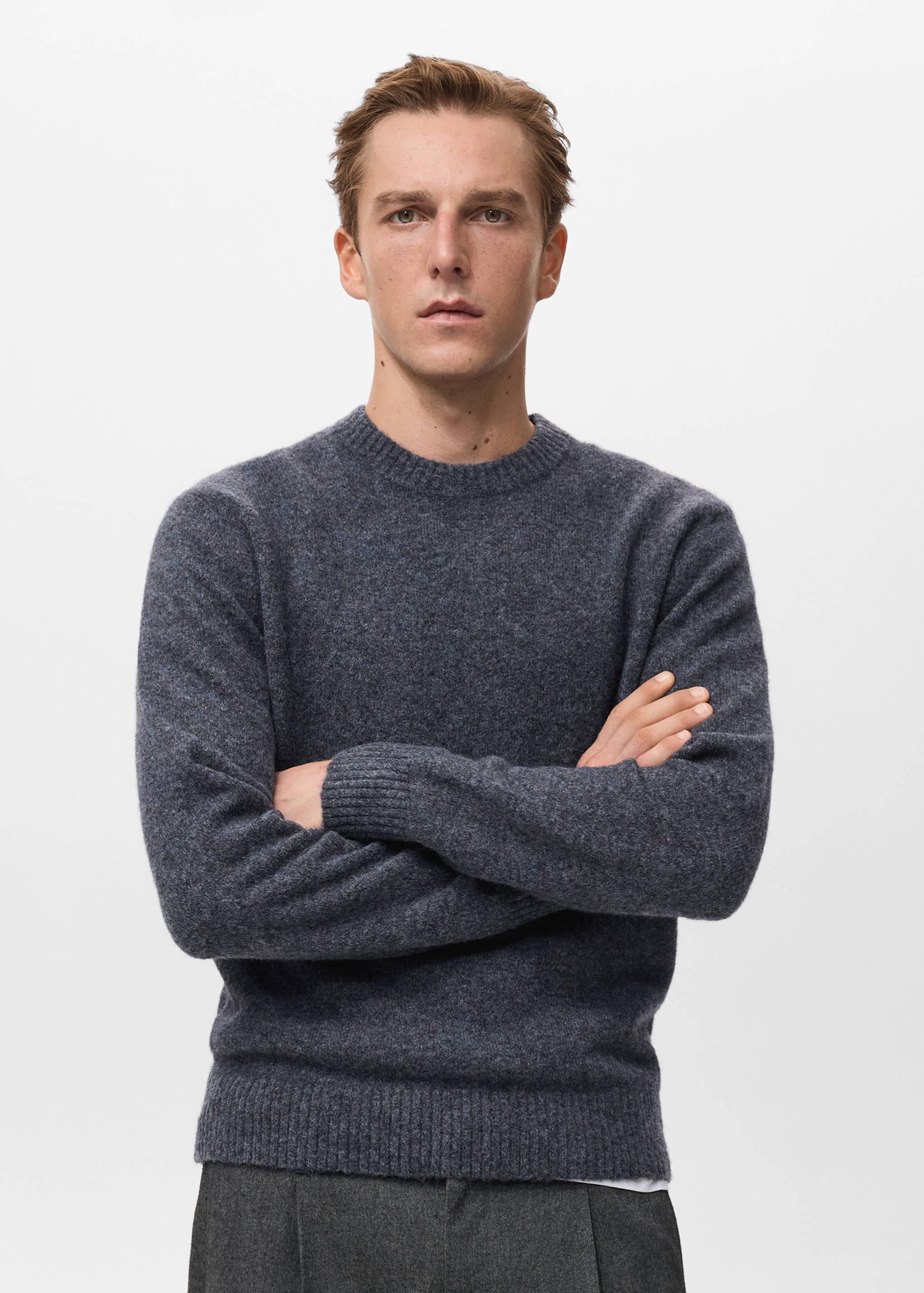 Wool and alpaca-blend sweater - Medium plane