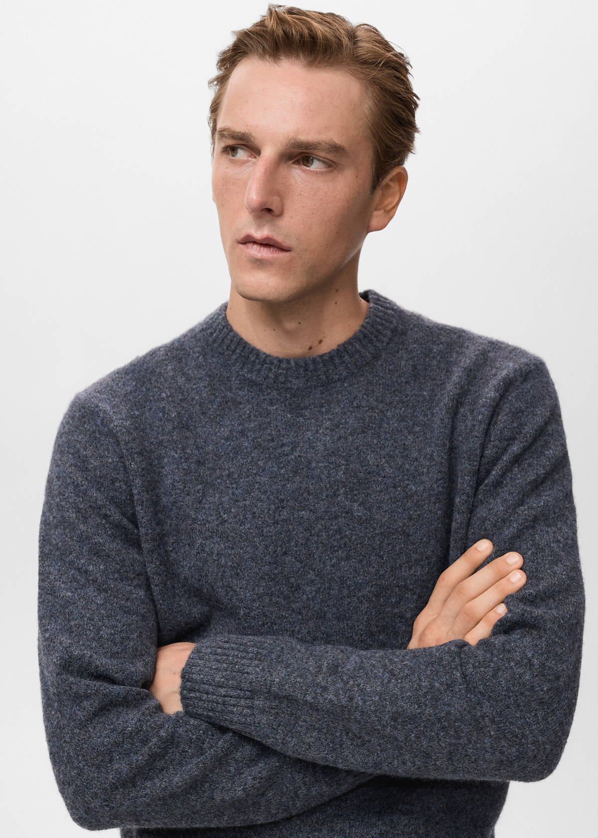 Wool and alpaca-blend sweater — Indigo Blue