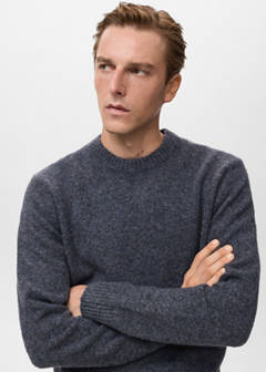 Wool and alpaca-blend sweater — Indigo Blue 4