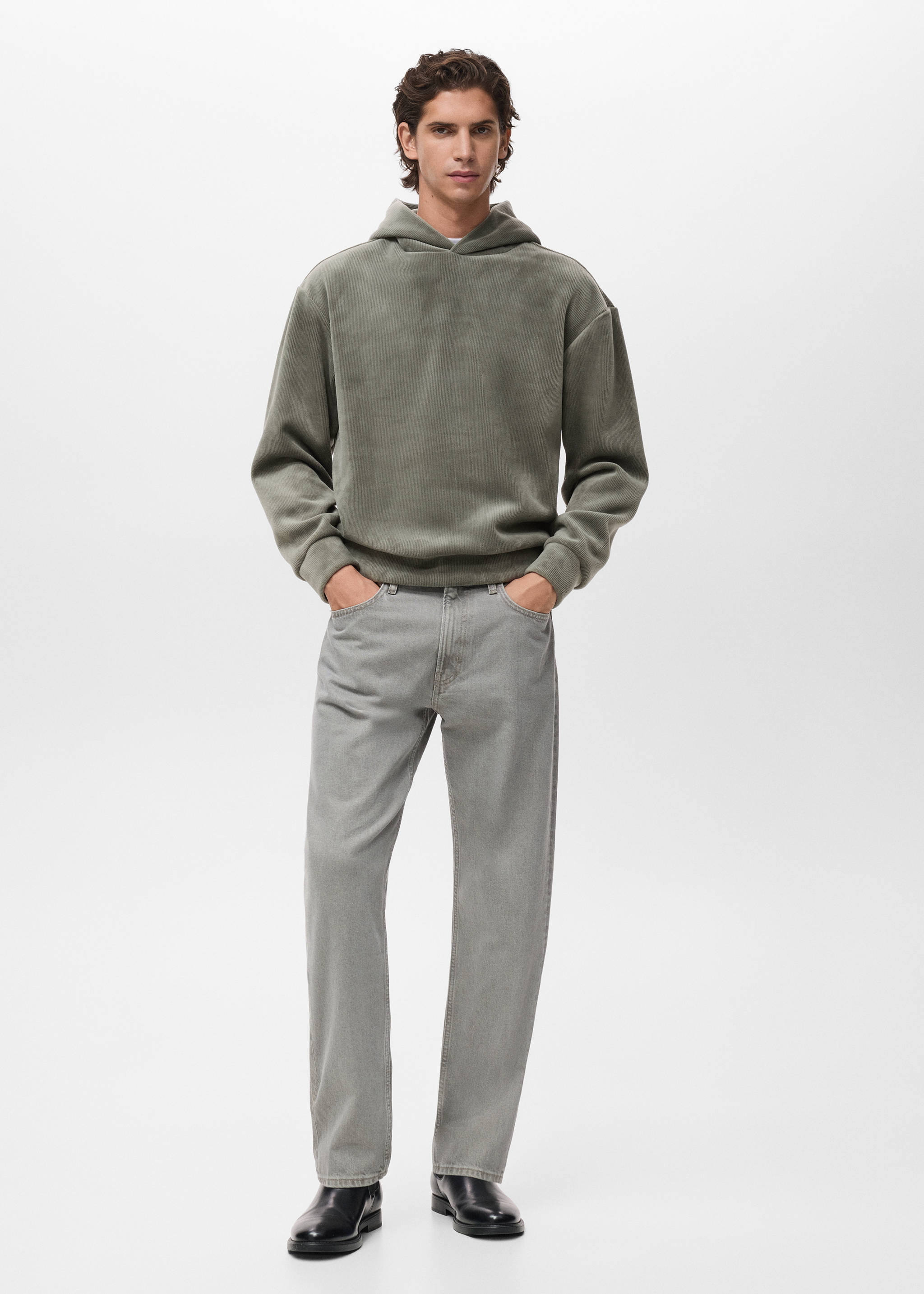 سويت شيرت بقلنسوة كوردروي - رؤية عامة