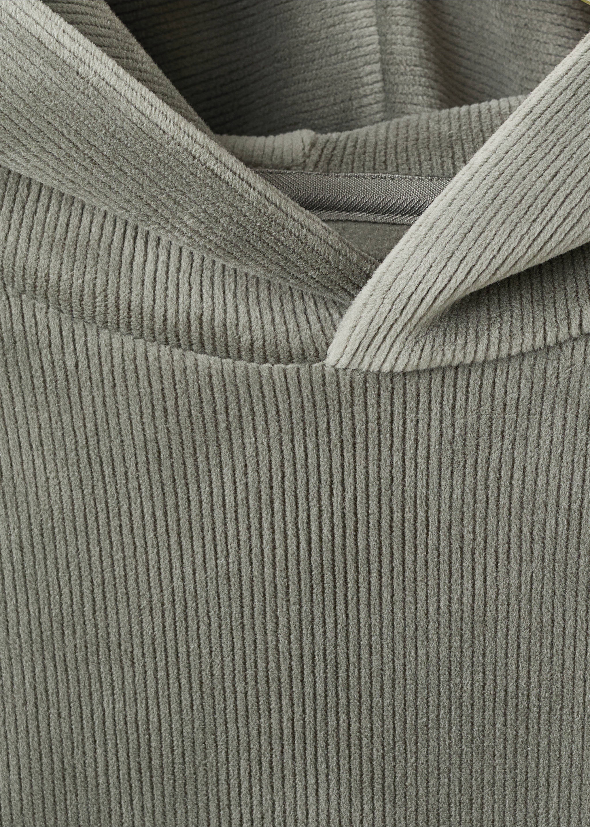 Sudadera capucha pana - Detalle del artículo 8, Verde pastel. Ref: 17027899-00.