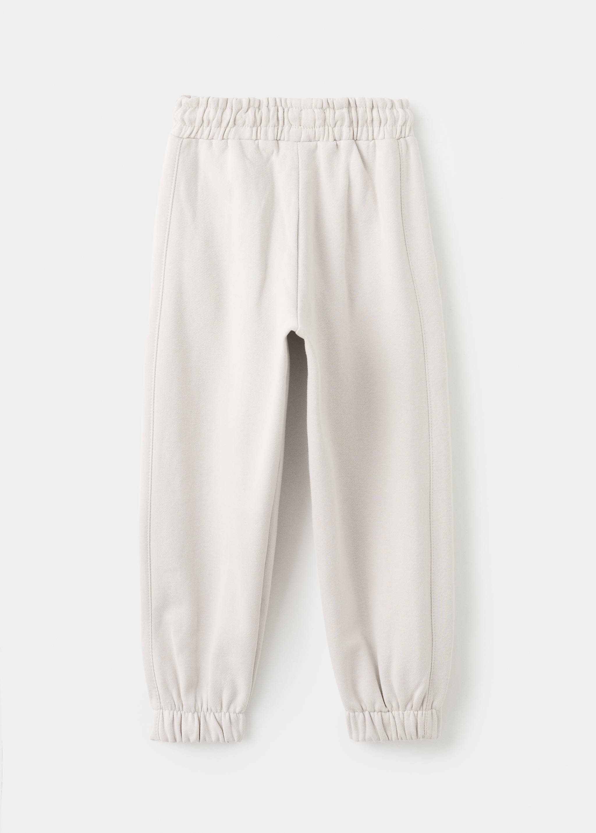 Cotton drawstring joggers - Reverse of the article