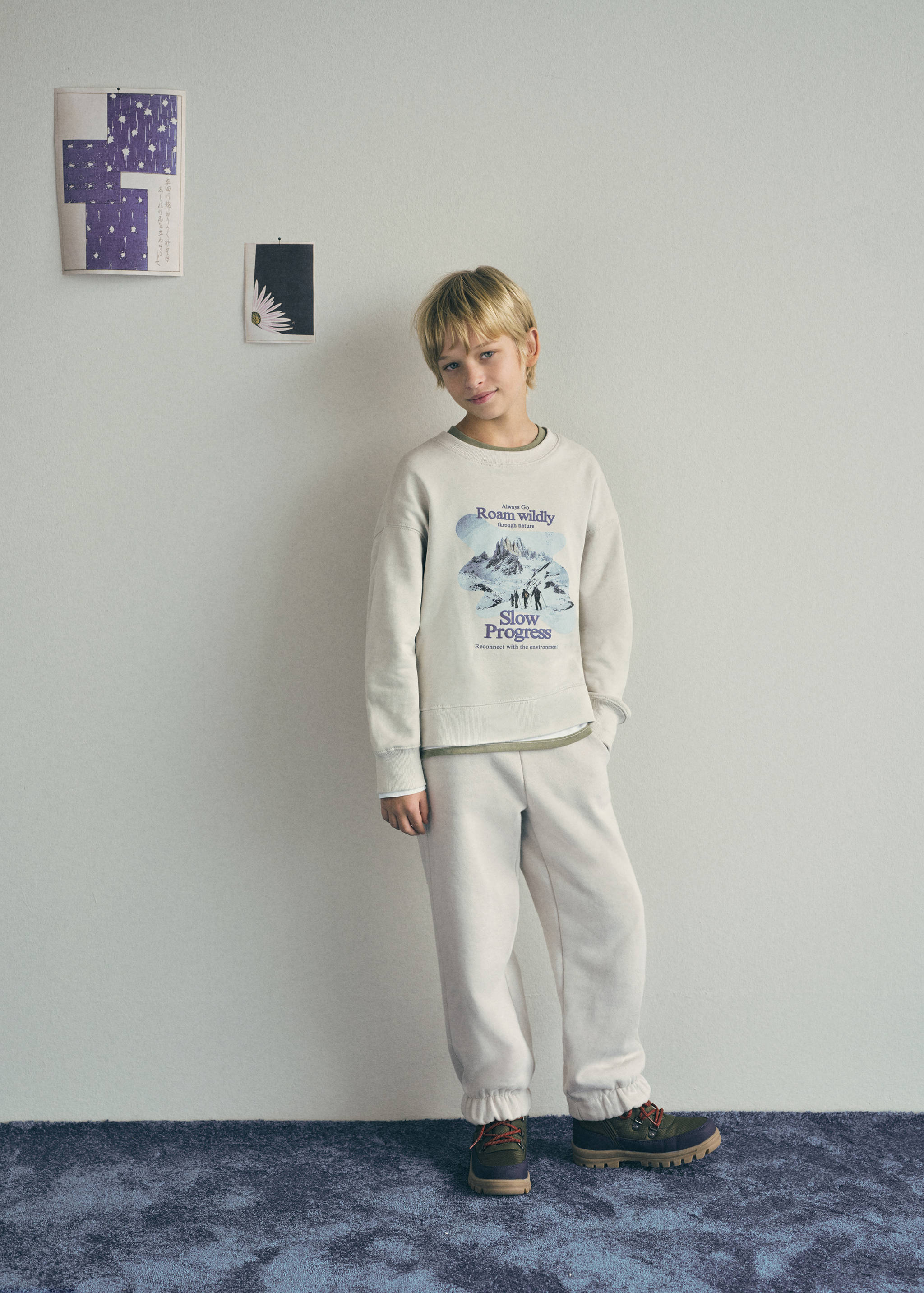 Cotton drawstring joggers - Details of the article 5